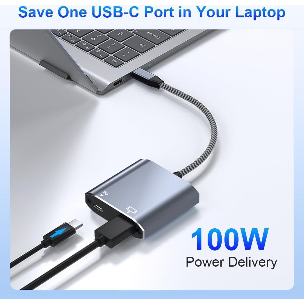 Adaptador USB C a HDMI 4K AUKOKIOULA - Compatible iPhone 15/16