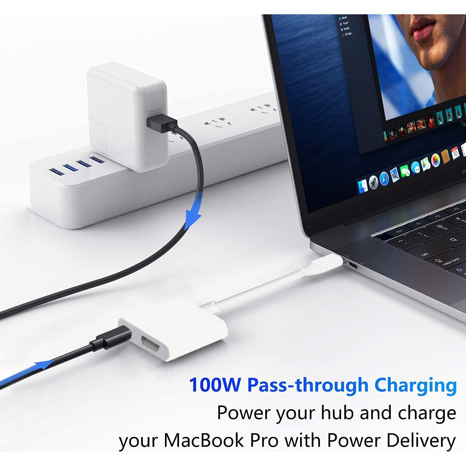 Adaptador HDMI Digital USB-C 4K Hatuge para iPhone y iPad