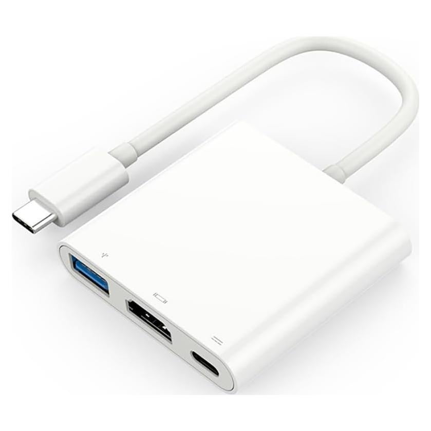 Adaptador USB C a HDMI 4K MVBOONE 3 en 1 Carga Rápida 100W