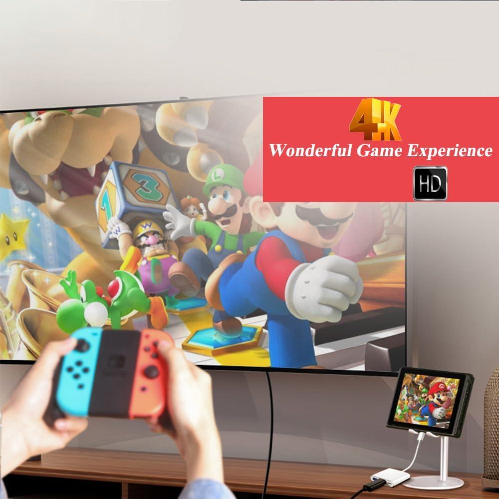 Adaptador USB C a HDMI 4K MVBOONE 3 en 1 Carga Rápida 100W