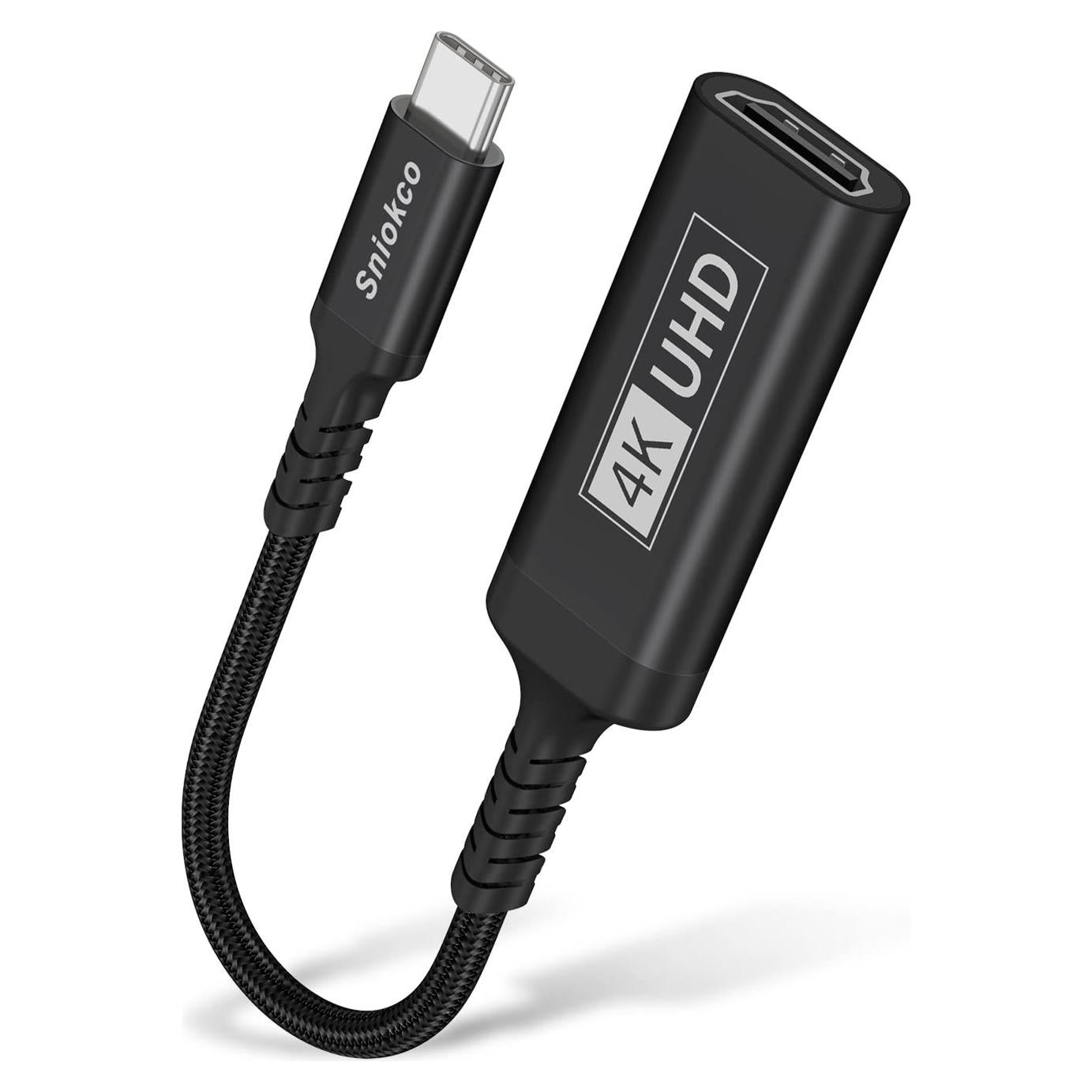 Adaptador USB C a HDMI Sniokco 4K 30Hz Thunderbolt 3/4