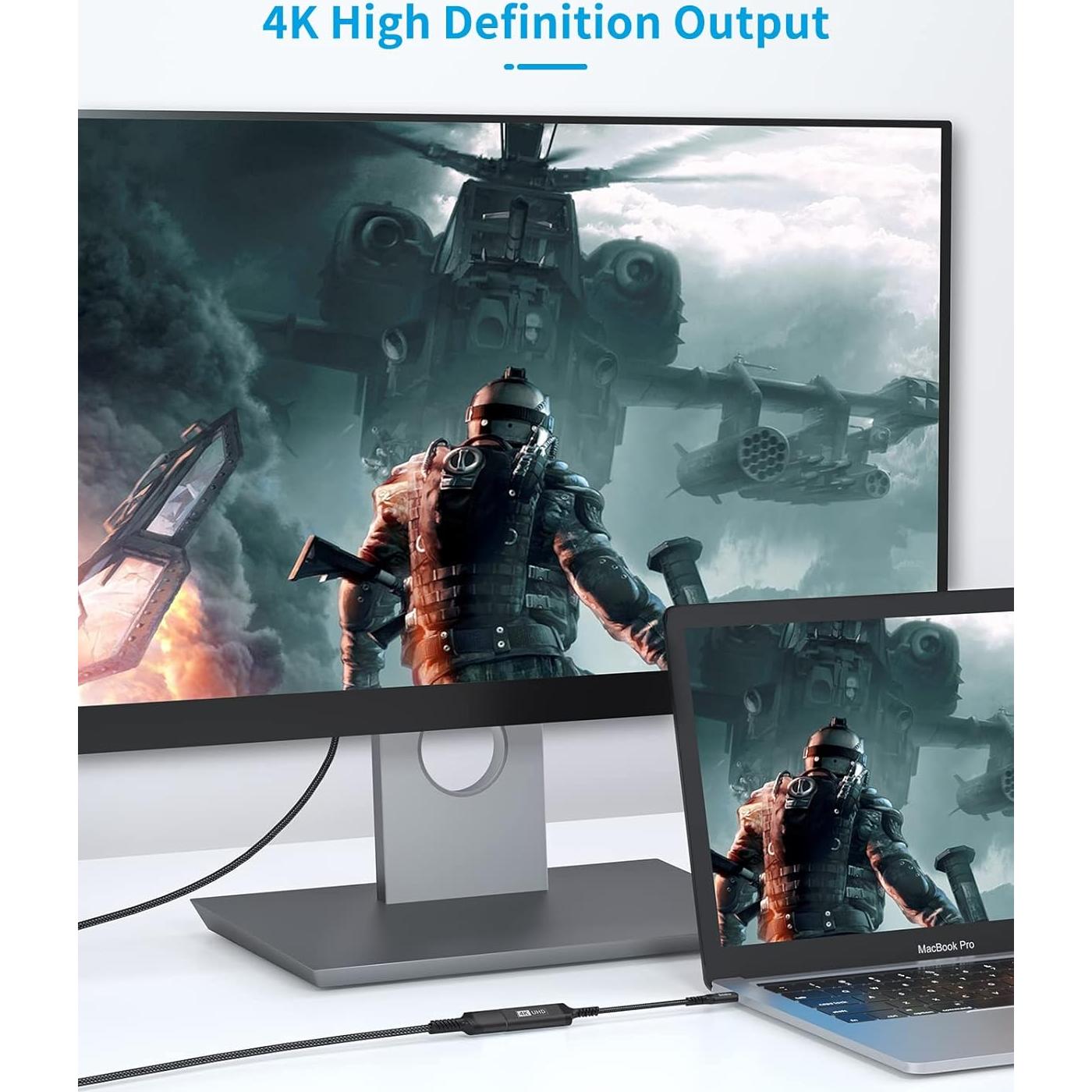 Adaptador USB C a HDMI Sniokco 4K 30Hz Thunderbolt 3/4