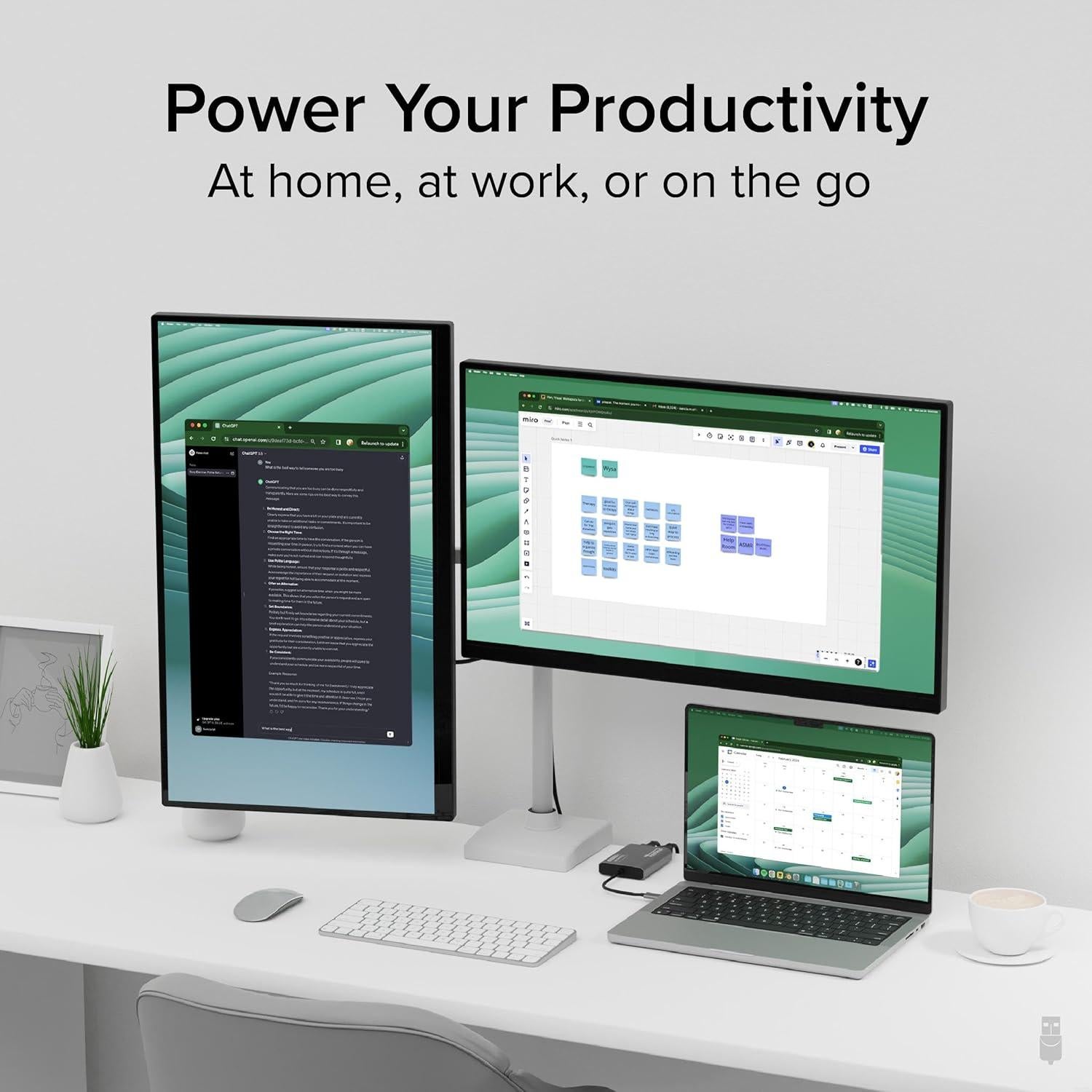 Adaptador HDMI Dual USB-C Plugable USBC-6950M 4K 60Hz