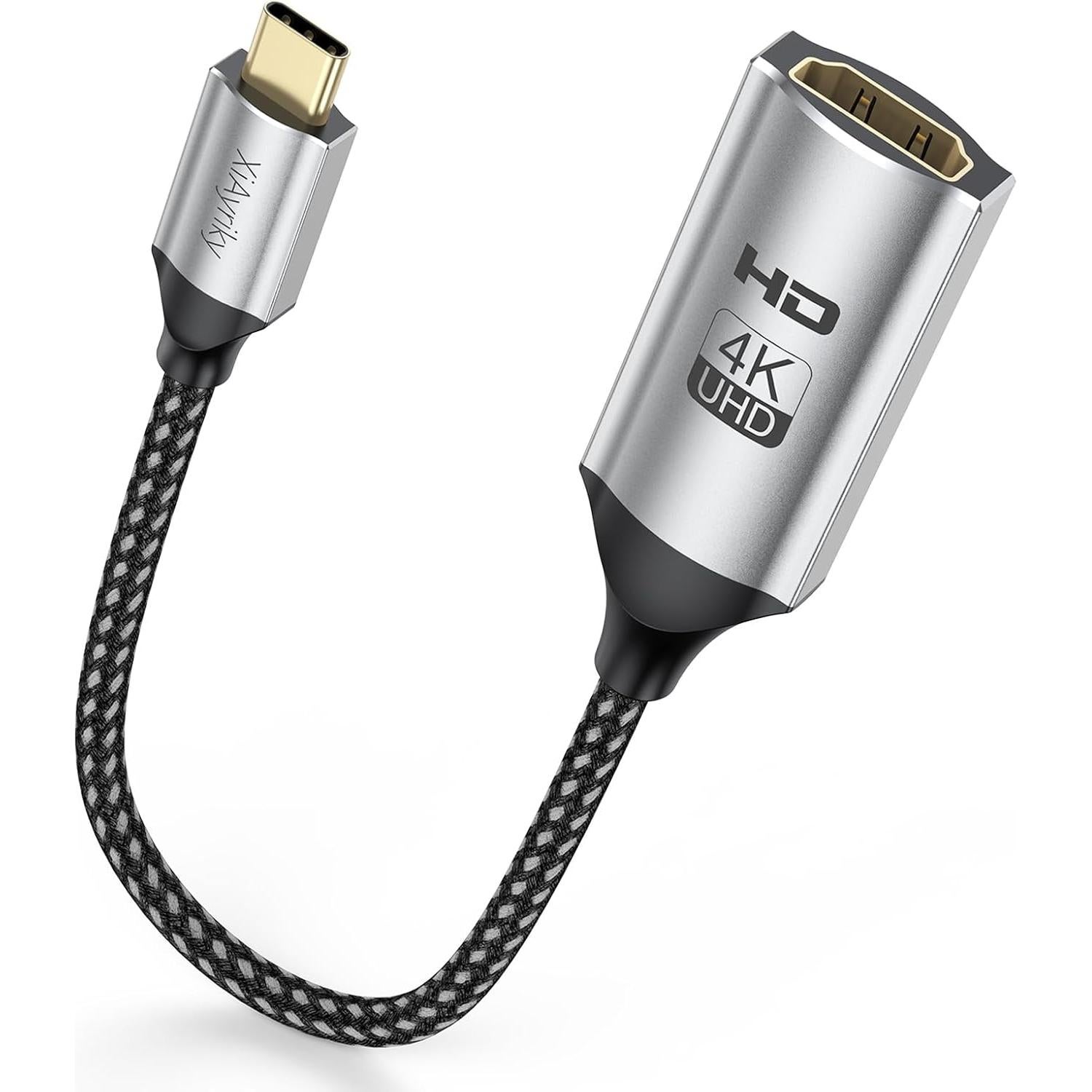Adaptador USB-C a HDMI 4K XiAyriky - Paquete de 5 Unidades