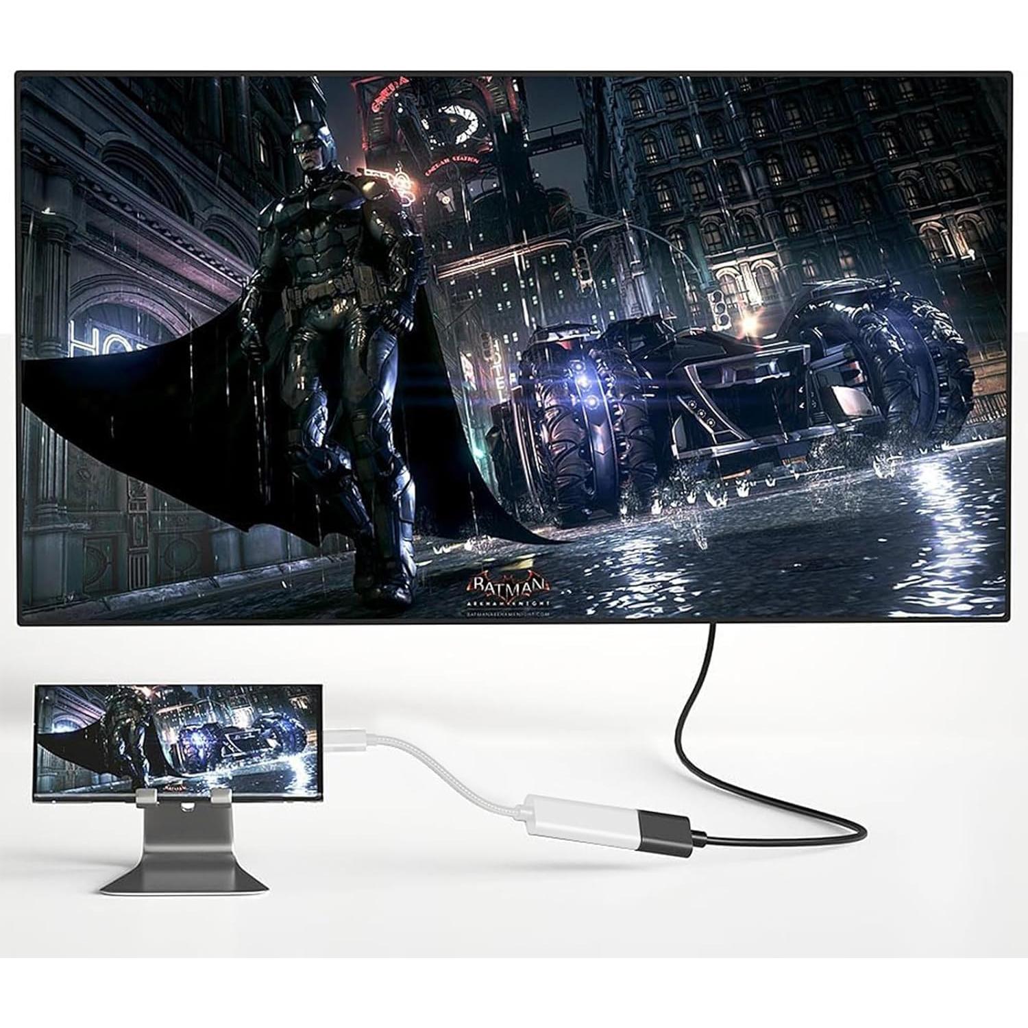 Adaptador USB C a HDMI 4K 60Hz AISONK Blanco Trenzado