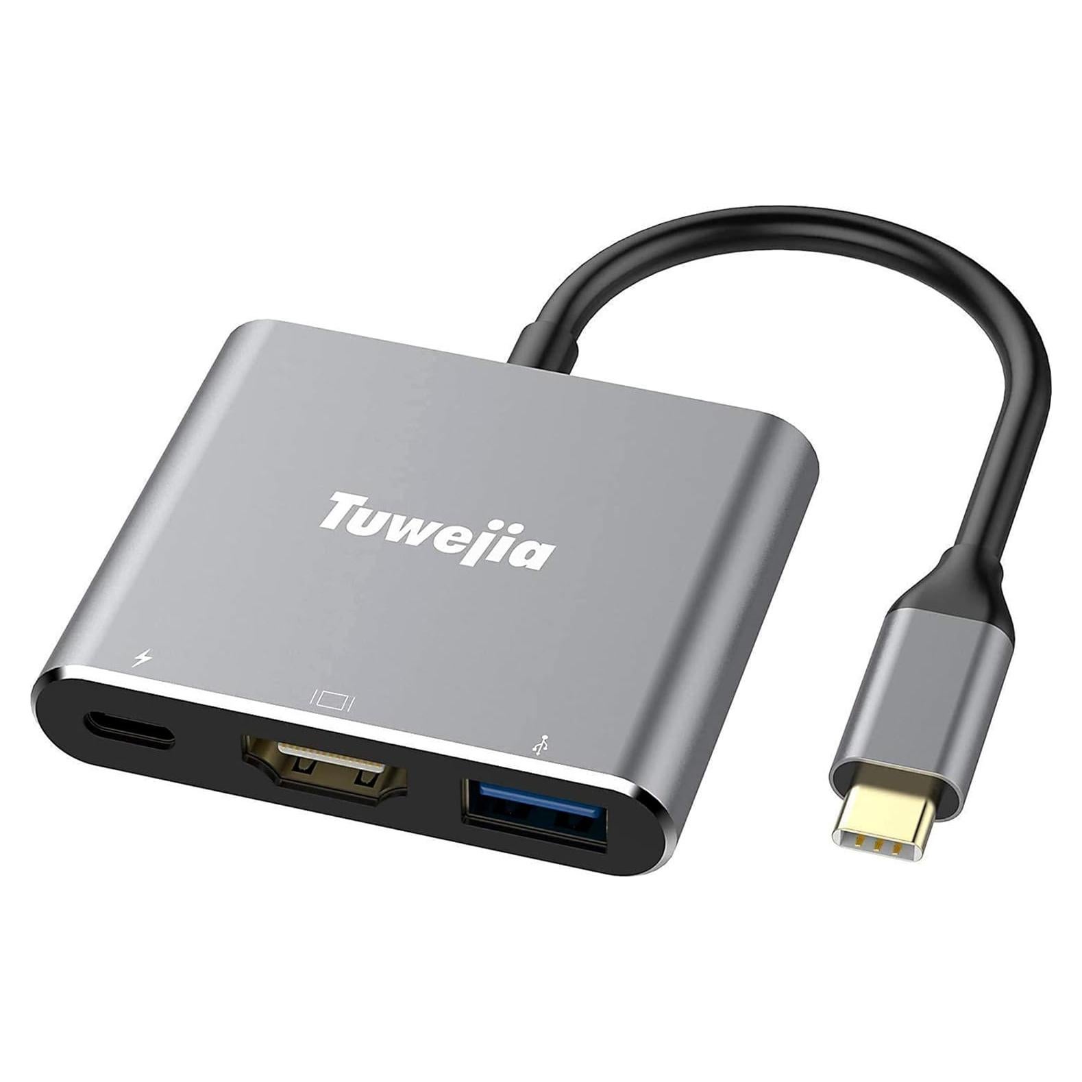 Adaptador Multiport USB C a HDMI Tuwejia 4K USB 3.0