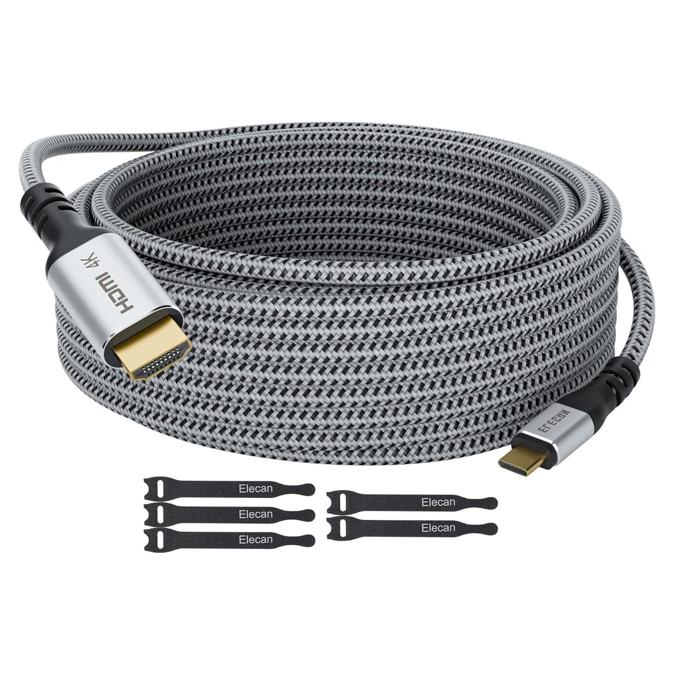 Cable USB C a HDMI Elecan 1.83 m 4K 60Hz Alta Velocidad