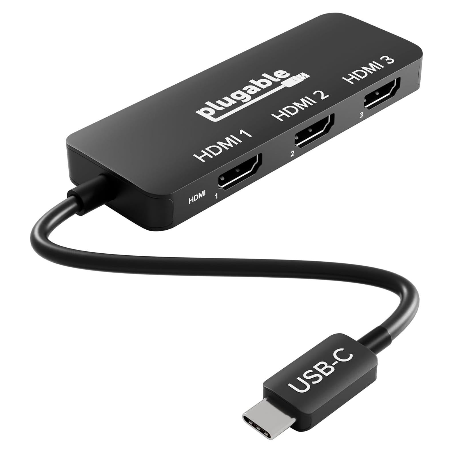 Adaptador Multi Monitor USB-C a HDMI Plugable USBC-MSTH3 4K