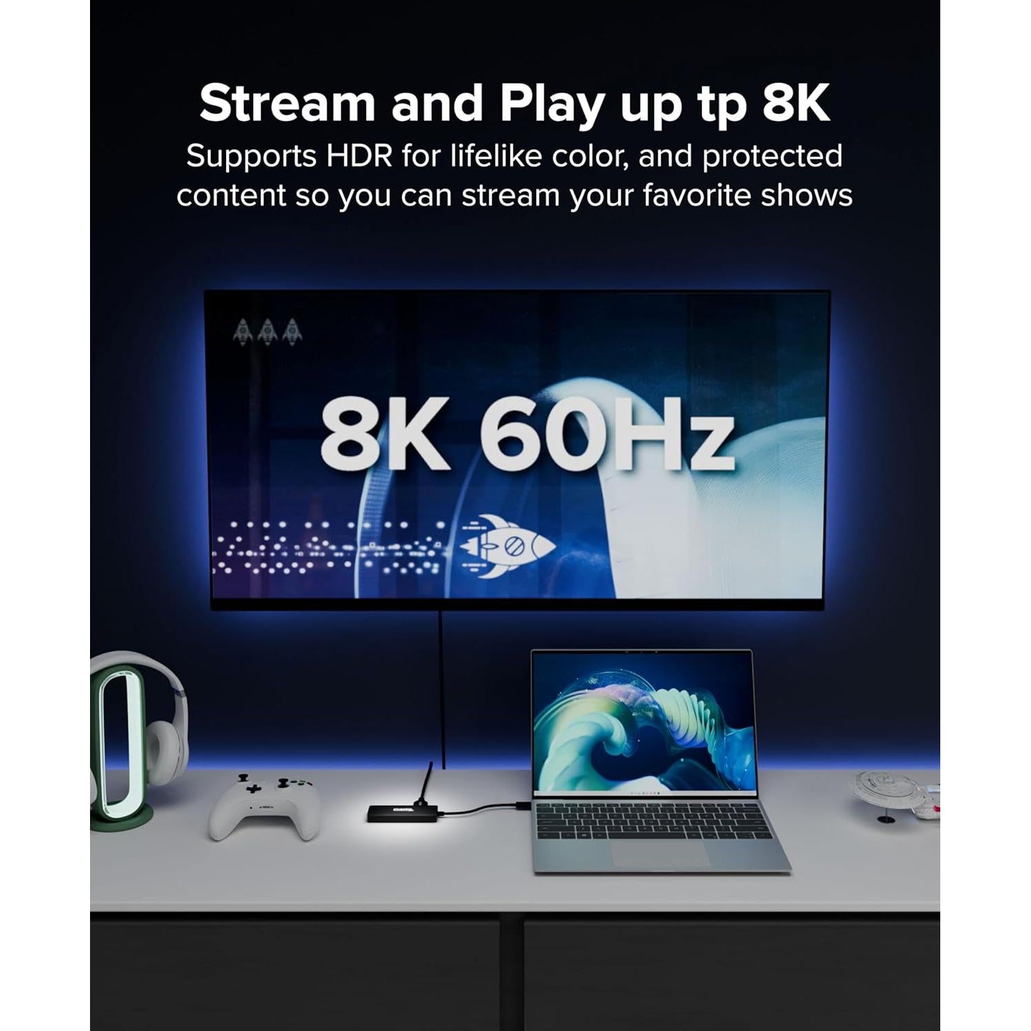 Adaptador Multi Monitor USB-C a HDMI Plugable USBC-MSTH3 4K