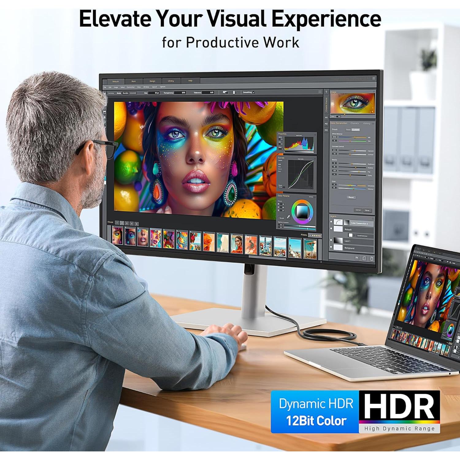 Cable HDMI 2.1 USB C Cable Matters 1.83m 8K 60Hz 4K 240Hz