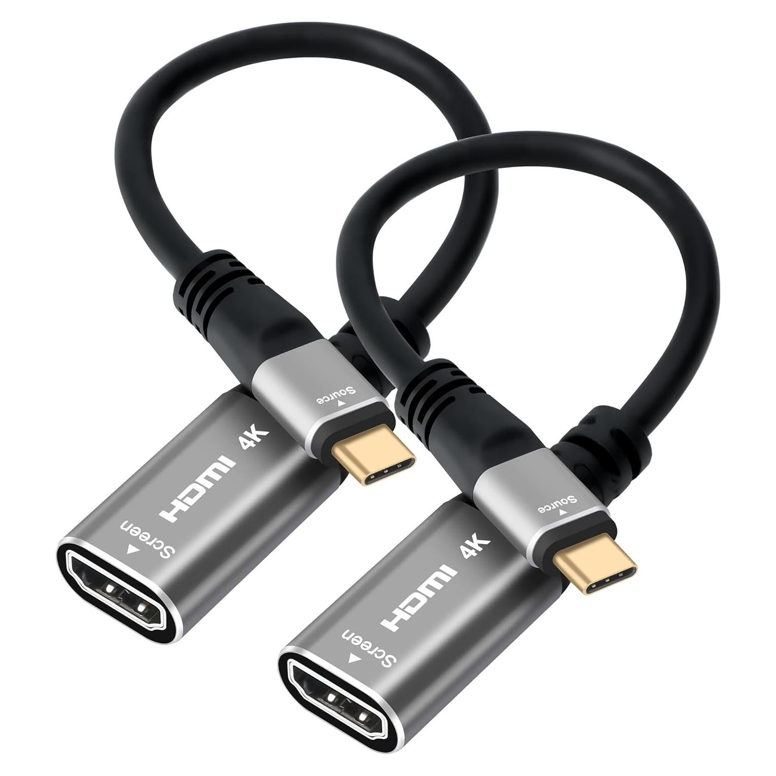 Adaptador USB C a HDMI 4K Purcopper - Paquete de 2