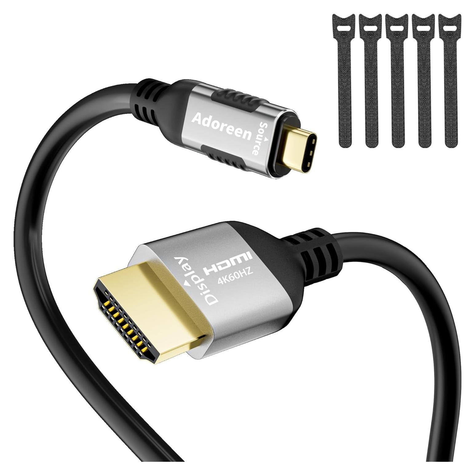 Cable HDMI 4K 60Hz Adoreen USB-C 0.91m Tipo C a HDMI