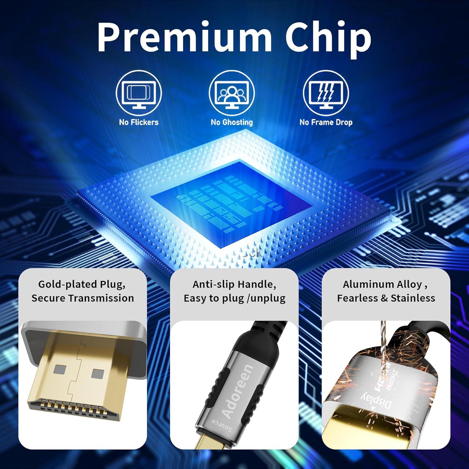 Cable HDMI 4K 60Hz Adoreen USB-C 0.91m Tipo C a HDMI