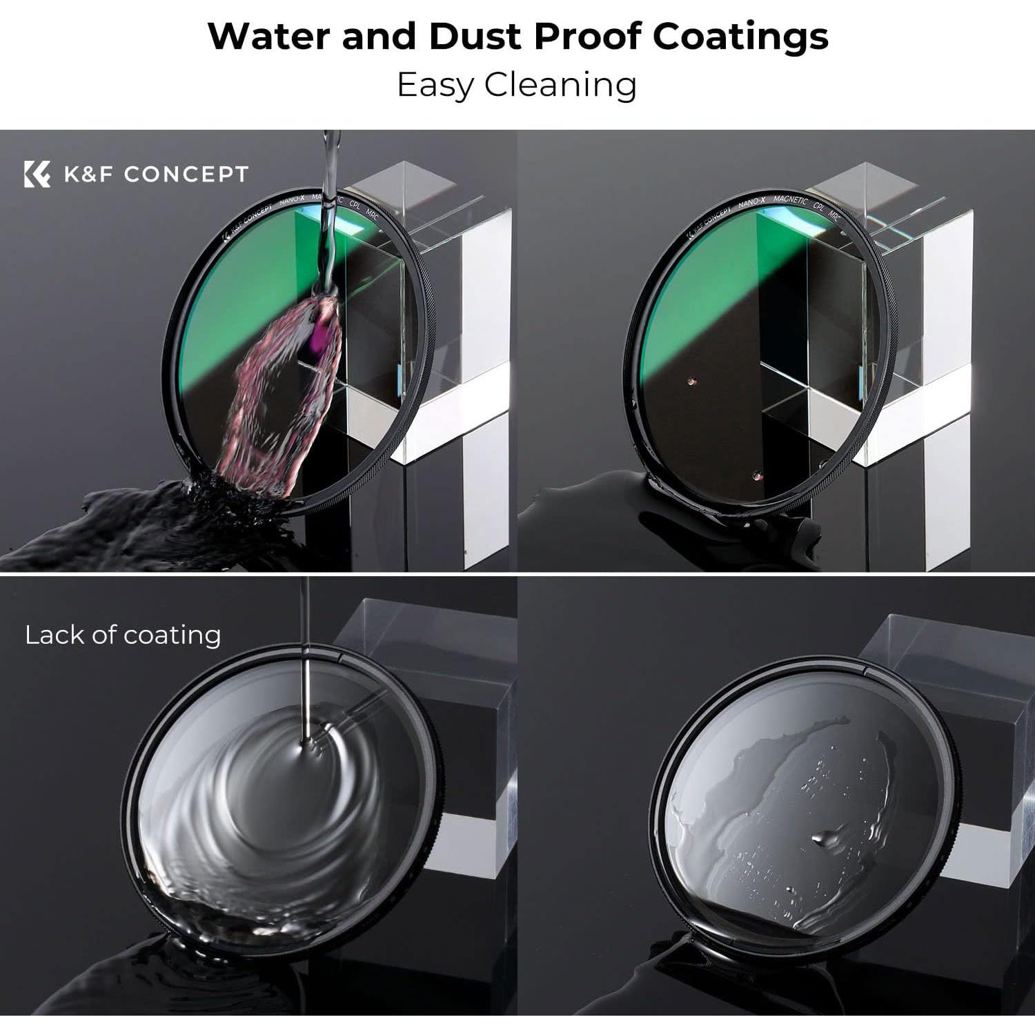 Filtro Polarizador Magnético K&F Concept 49mm + Anillo Básico