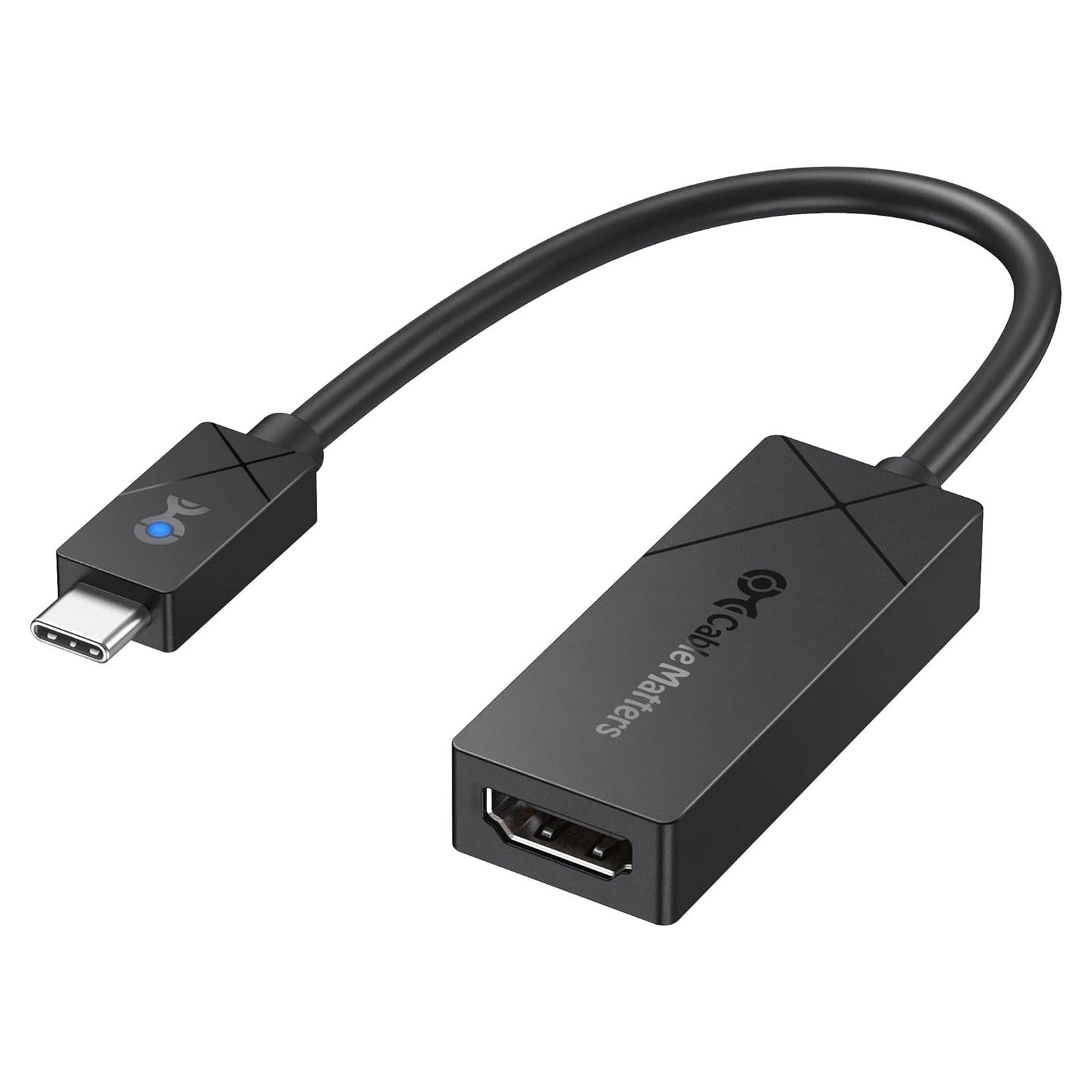 Adaptador USB C a HDMI 2.1 Cable Matters para Microsoft Surface - 8K 60Hz, 4K 240Hz