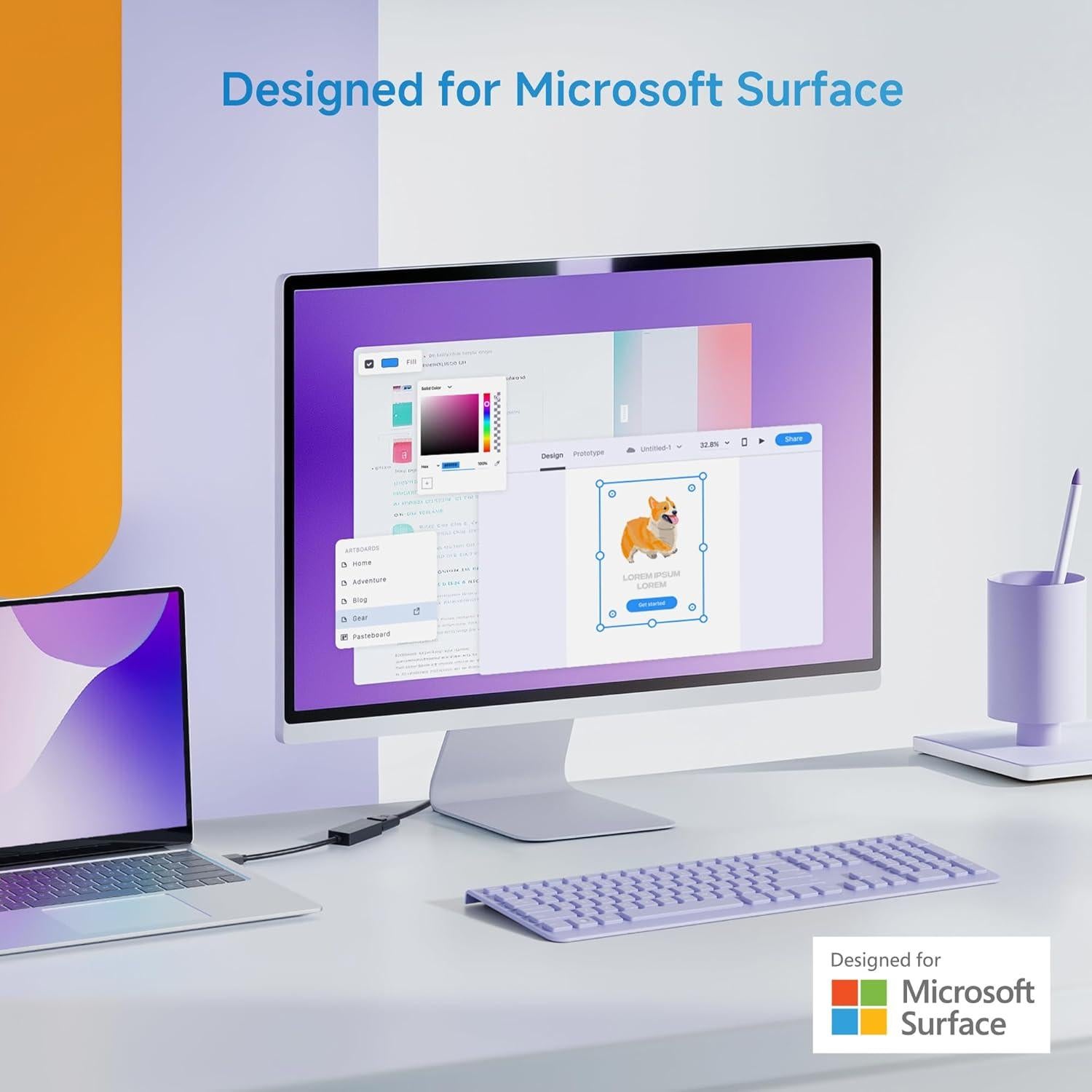 Adaptador USB C a HDMI 2.1 Cable Matters para Microsoft Surface - 8K 60Hz, 4K 240Hz