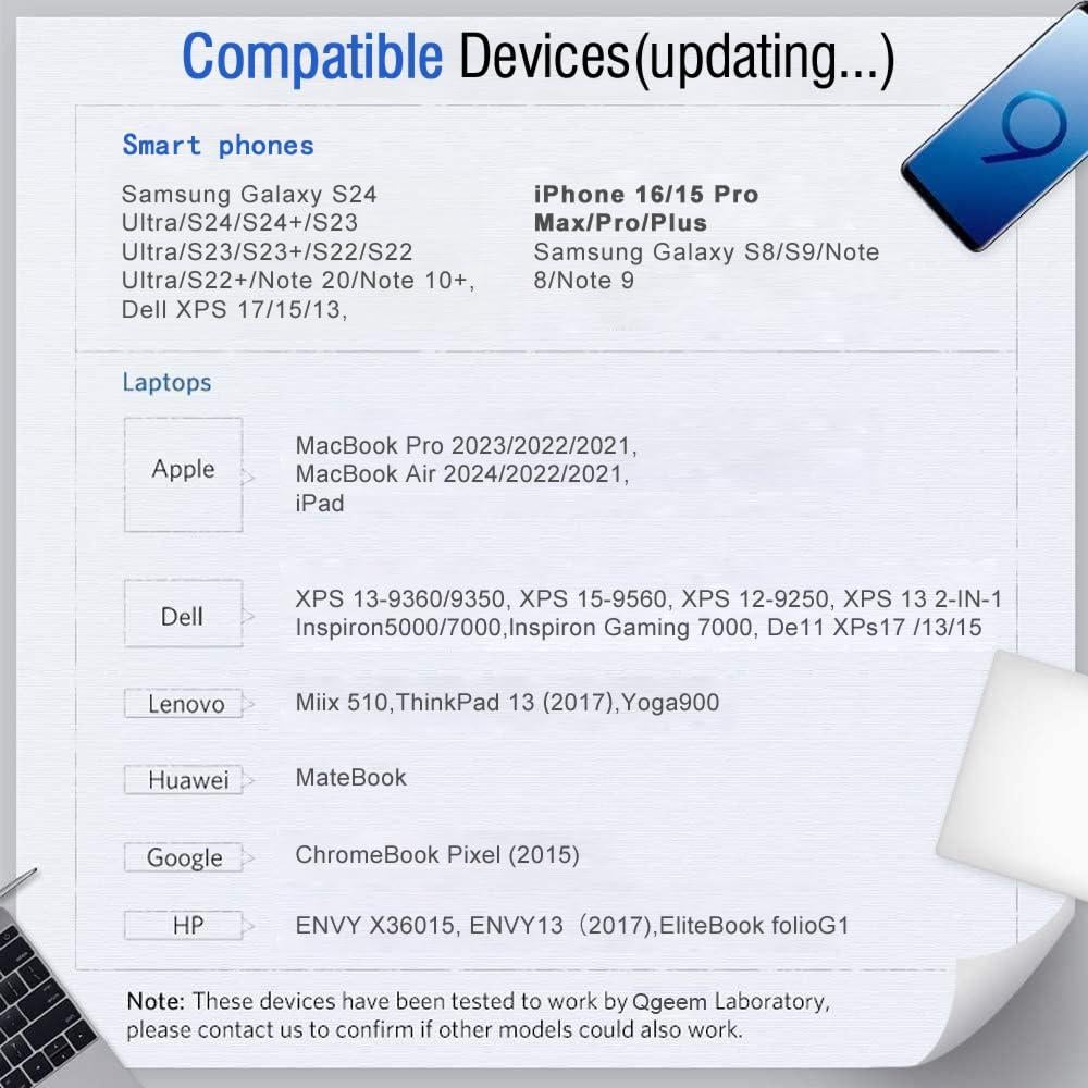 Adaptador QGeeM USB C a HDMI 1.8m 4K para MacBook y Galaxy