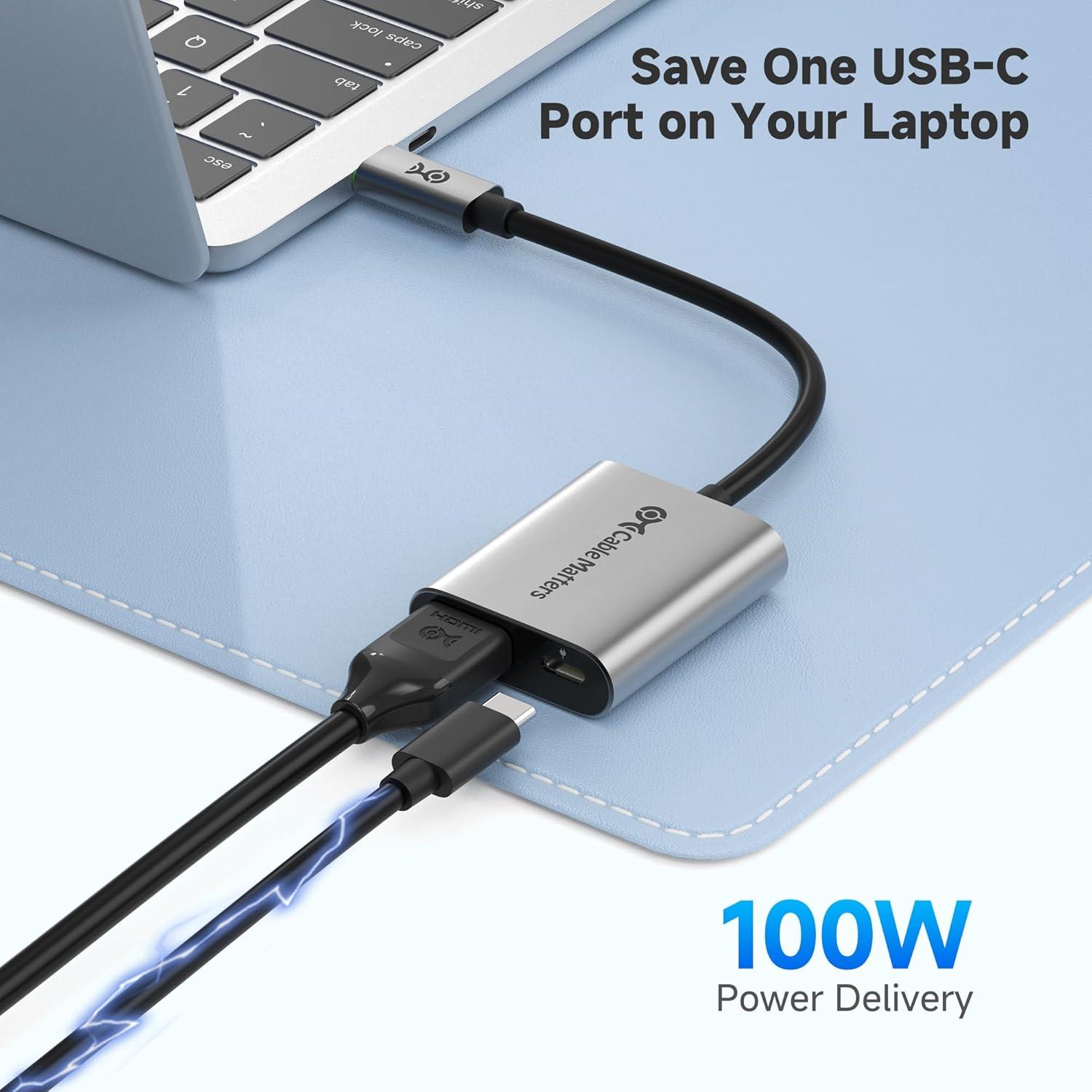 Adaptador USB C a HDMI 2.1 Cable Matters 8K 60Hz 100W