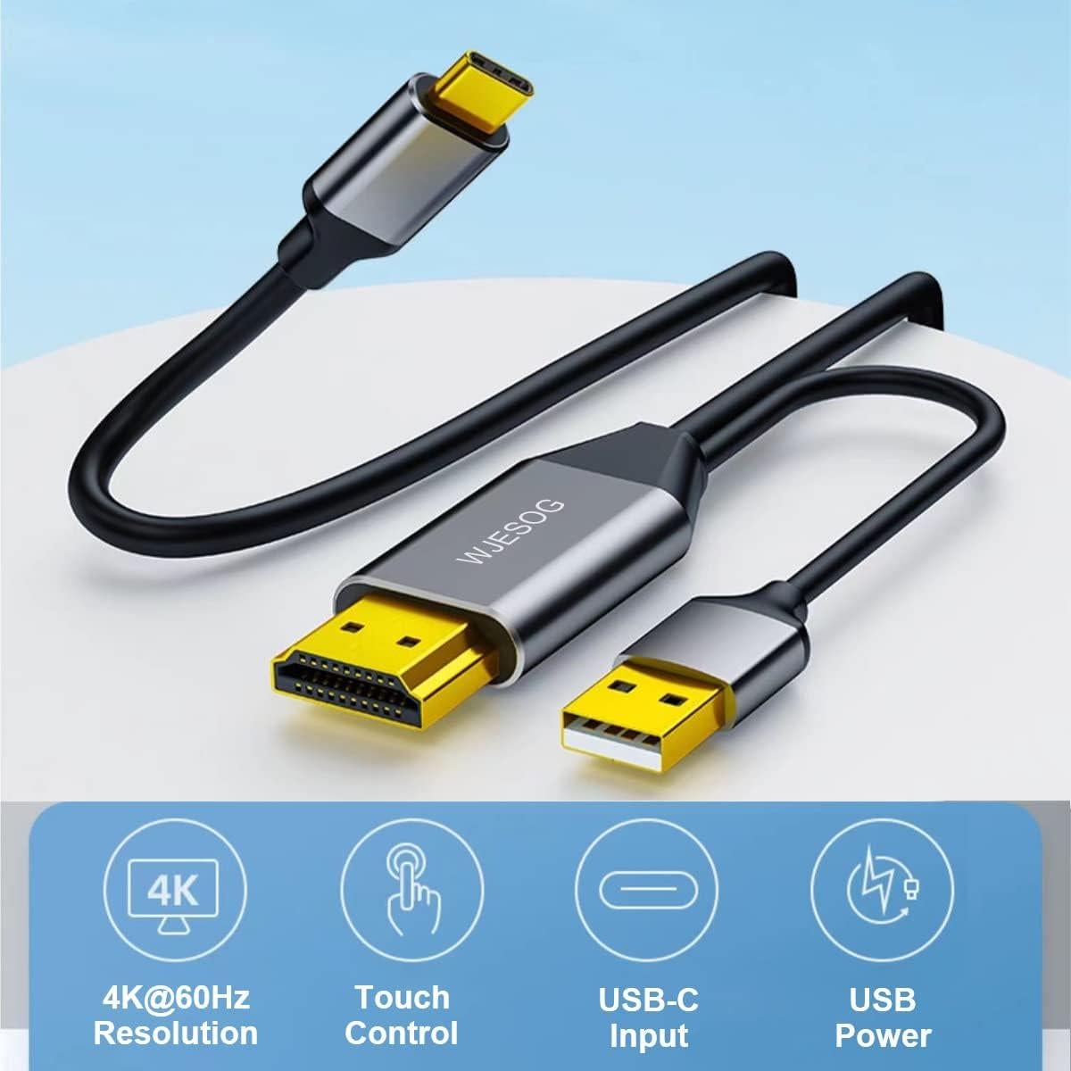 Cable Adaptador HDMI a USB-C 2m 4K 60Hz WJESOG