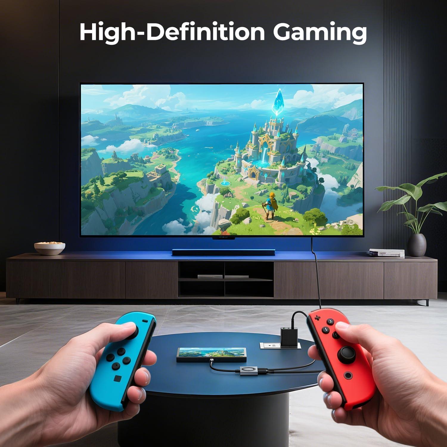 Adaptador USB-C a HDMI GIISSMO 4K 60Hz Carga 100W Gris