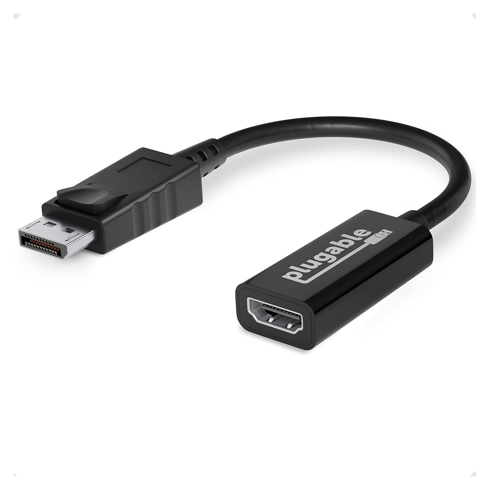 Adaptador Activo DisplayPort a HDMI Plugable 4K 60Hz