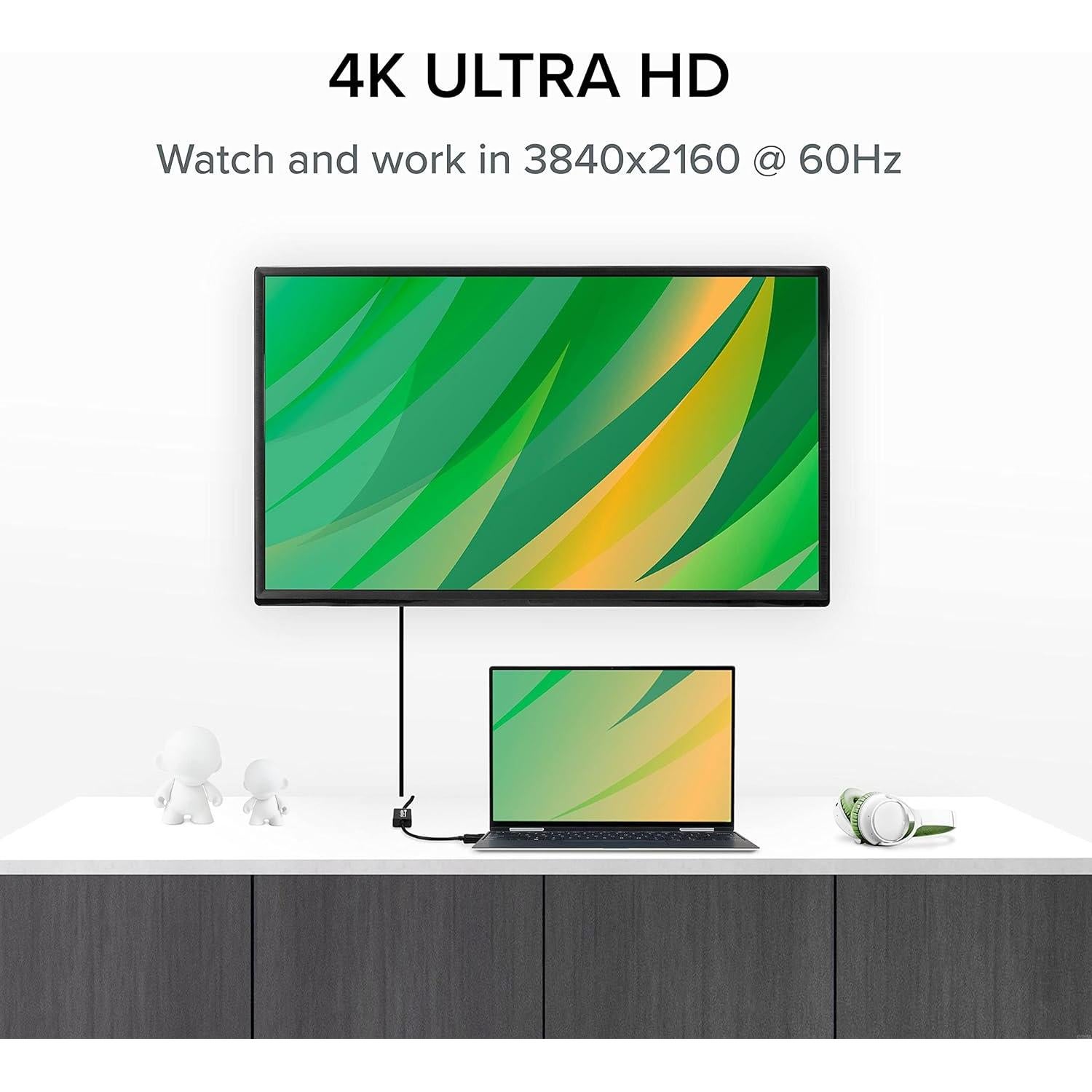 Adaptador Activo DisplayPort a HDMI Plugable 4K 60Hz