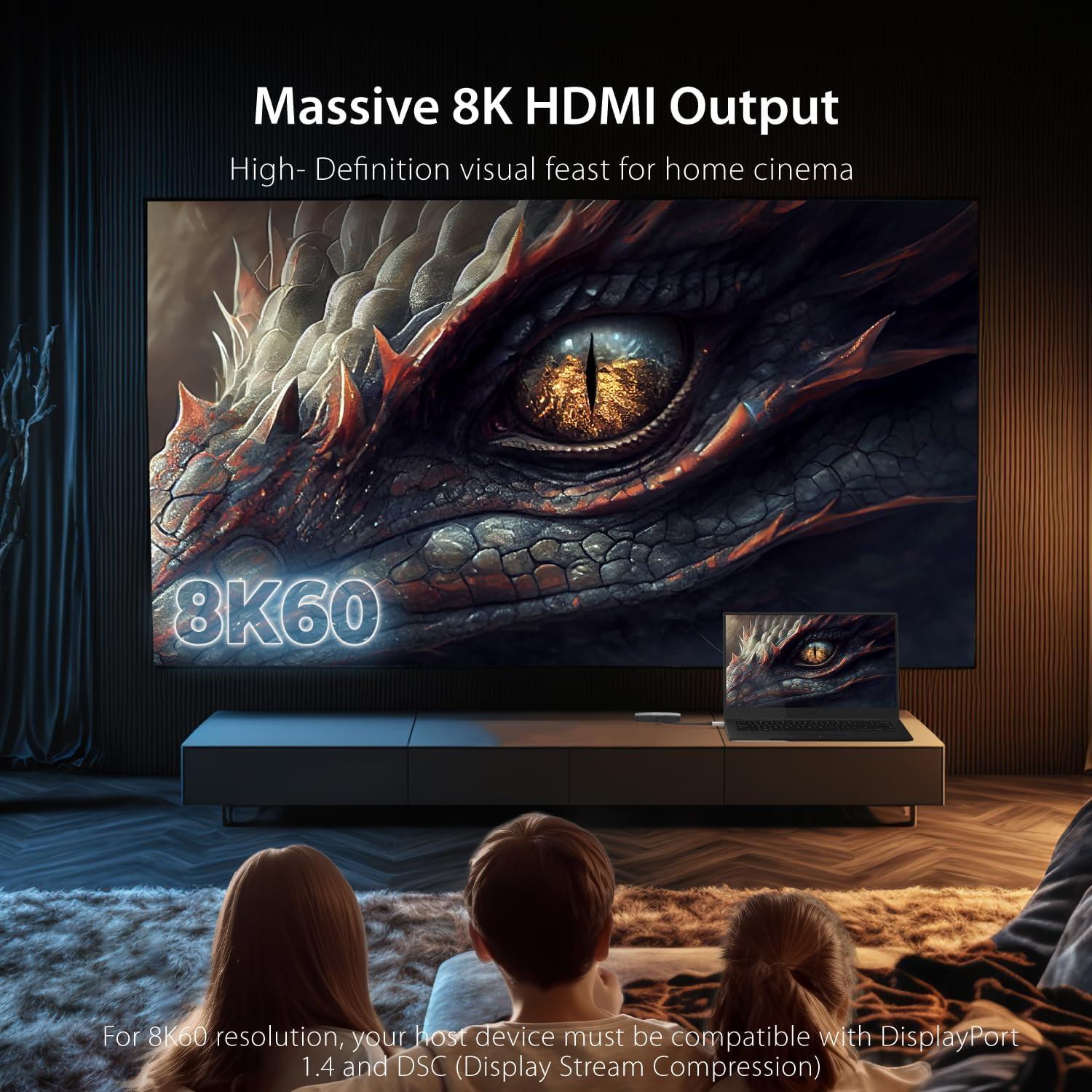 Adaptador Doble HDMI USB-C j5create JCA465 8K/4K 60Hz