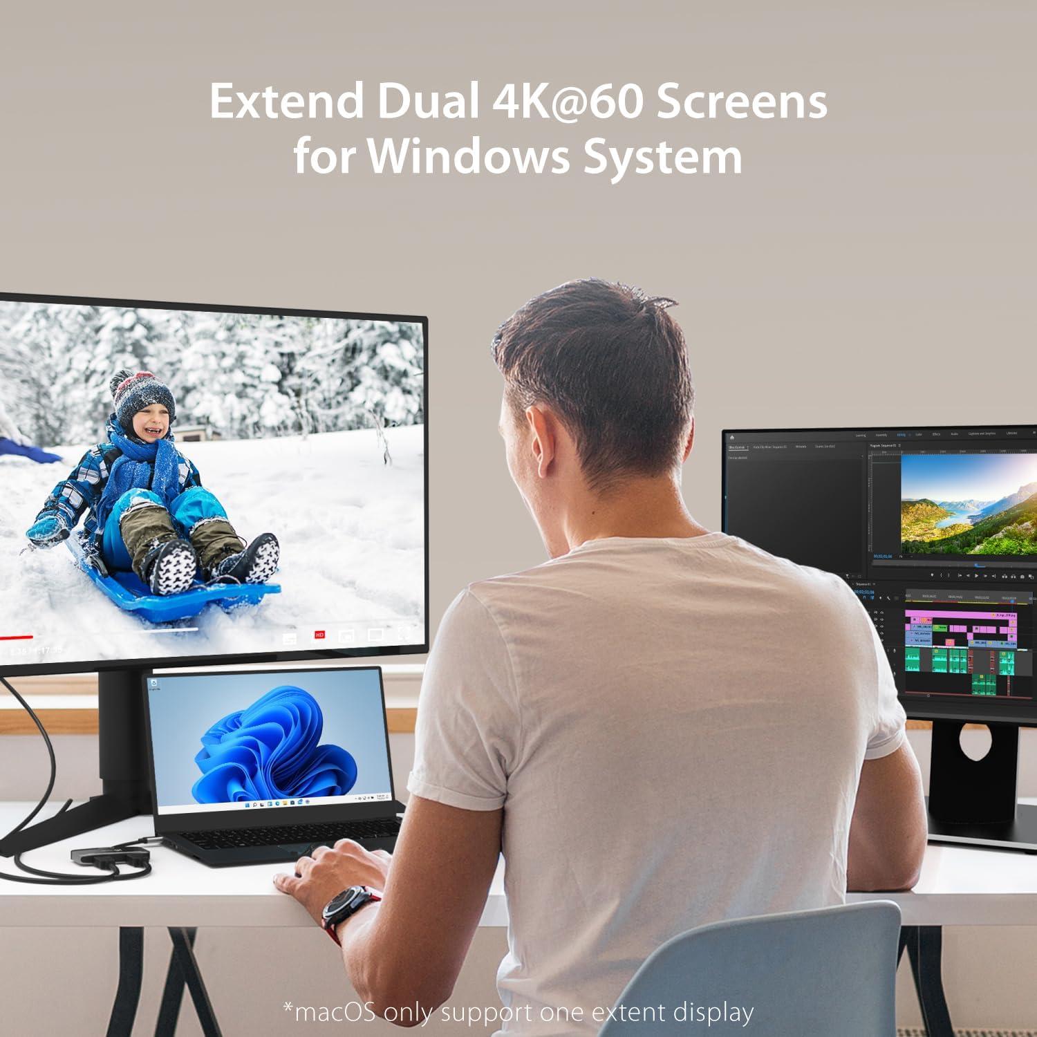 Adaptador Doble HDMI USB-C j5create JCA465 8K/4K 60Hz