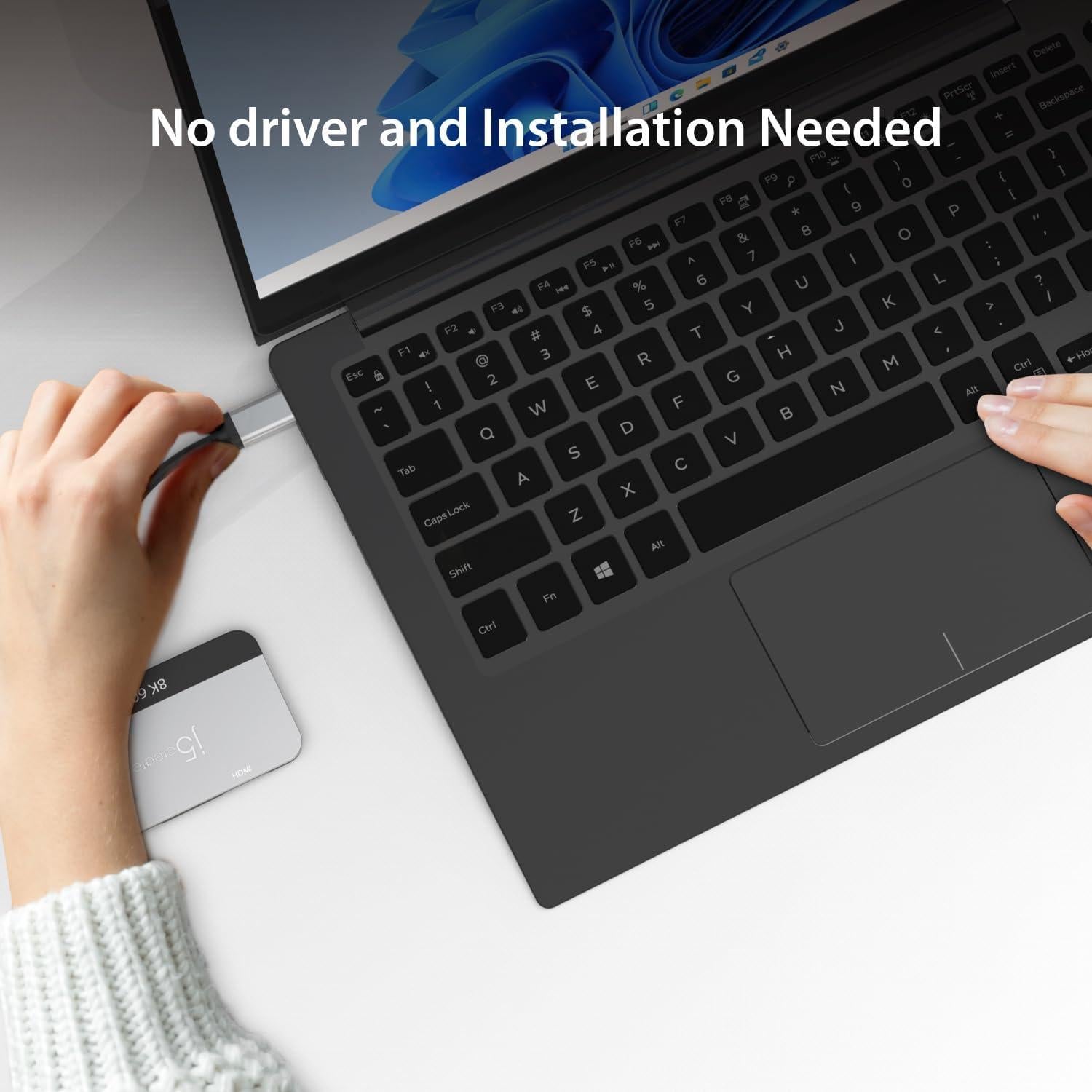 Adaptador Doble HDMI USB-C j5create JCA465 8K/4K 60Hz