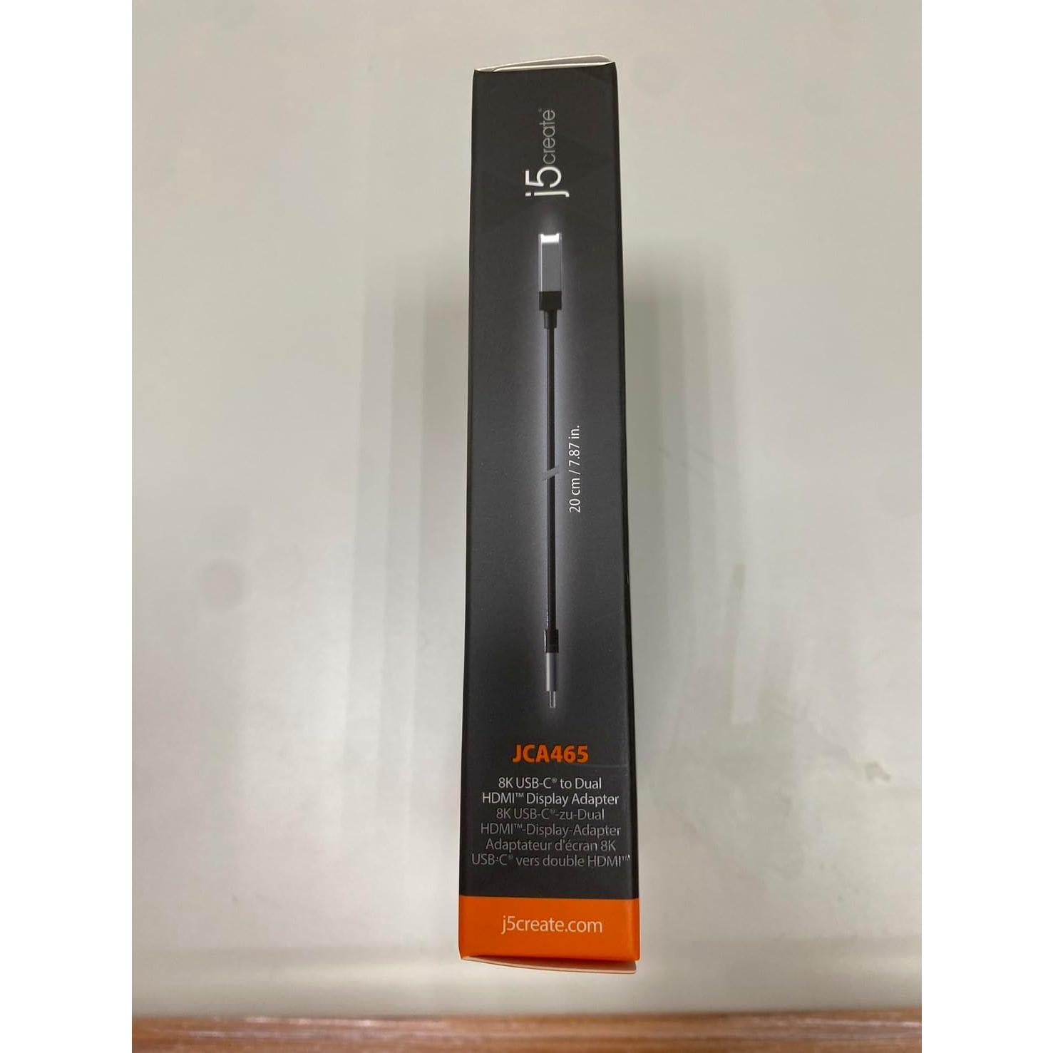 Adaptador Doble HDMI USB-C j5create JCA465 8K/4K 60Hz