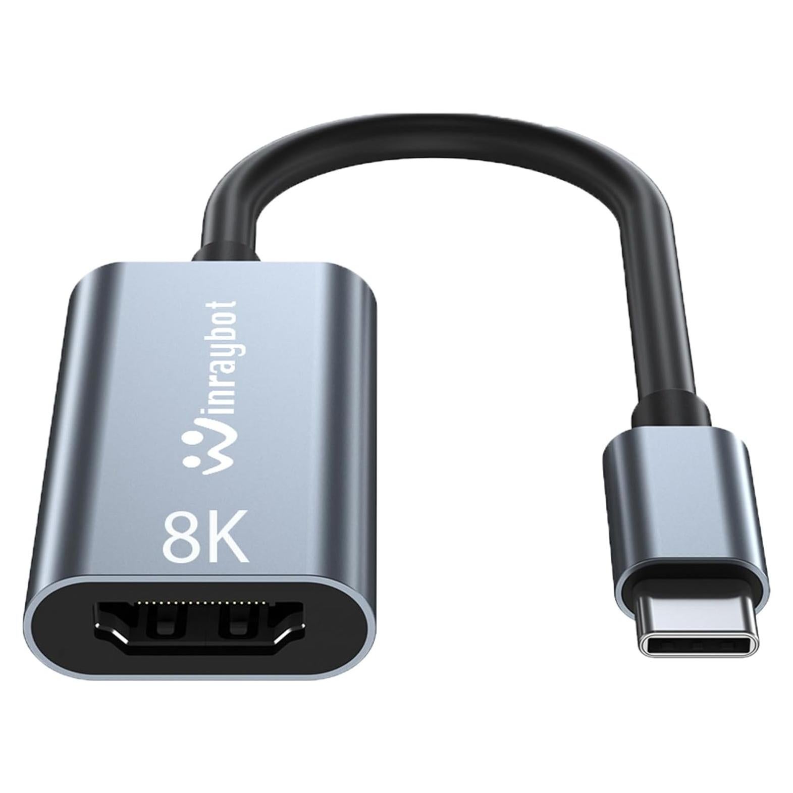 Adaptador USB C a HDMI 8K WinRaybot - 18g, 16.5x10.2cm