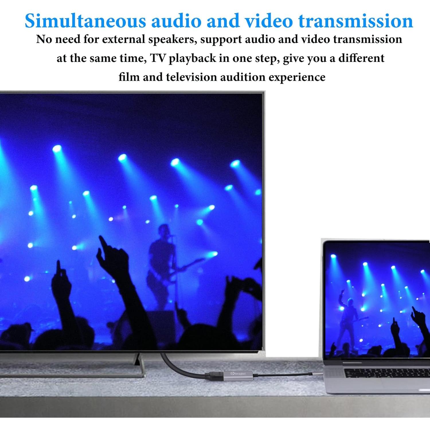 Adaptador USB C a HDMI 8K WinRaybot - 18g, 16.5x10.2cm