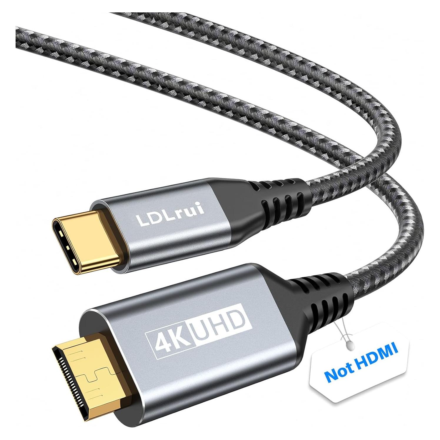 Cable USB C a Mini HDMI LDLrui 1.0M 4K 60Hz Unidireccional