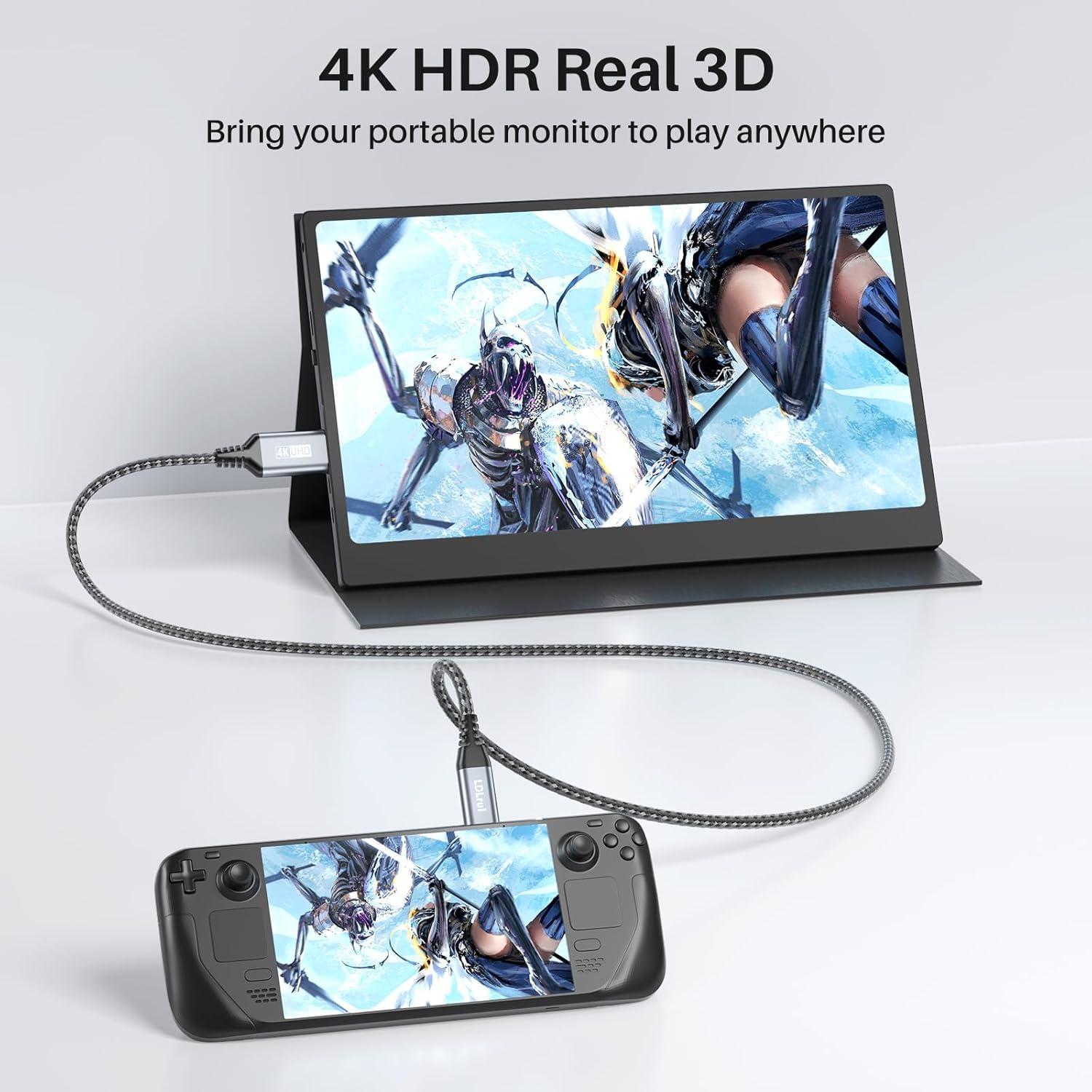 Cable USB C a Mini HDMI LDLrui 1.0M 4K 60Hz Unidireccional