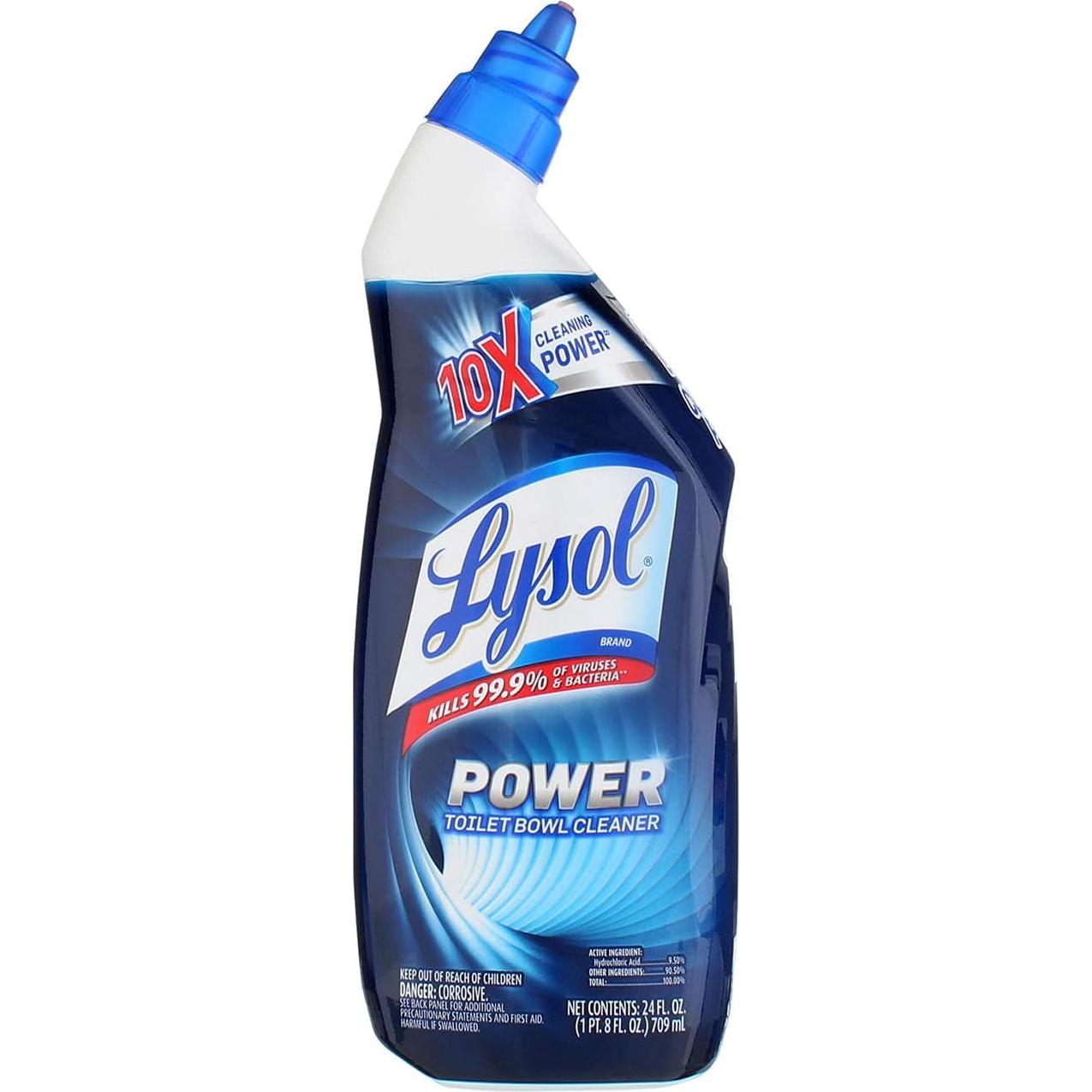 Limpiador de Inodoro Gel Lysol Power 24oz Pack de 3