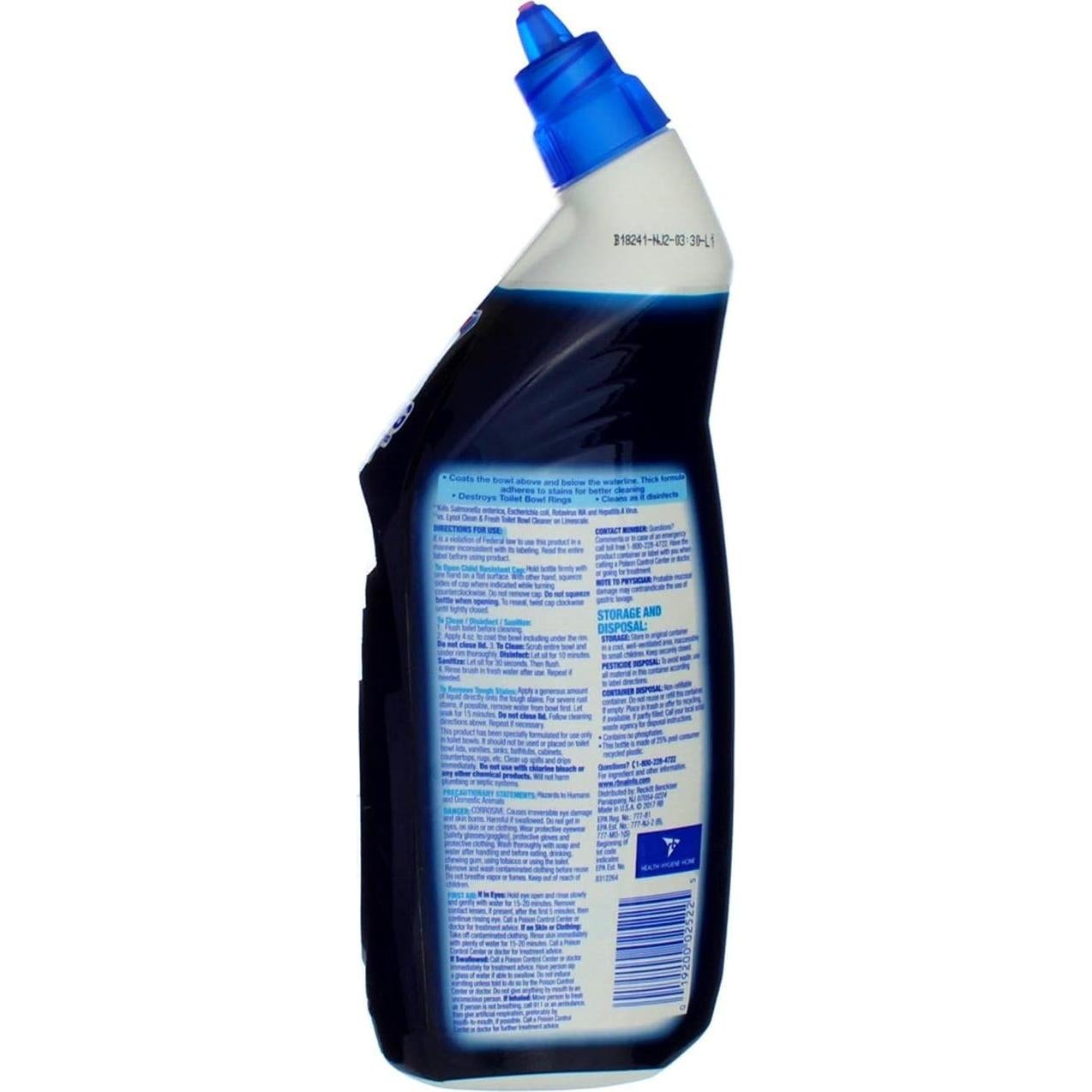 Limpiador de Inodoro Gel Lysol Power 24oz Pack de 3