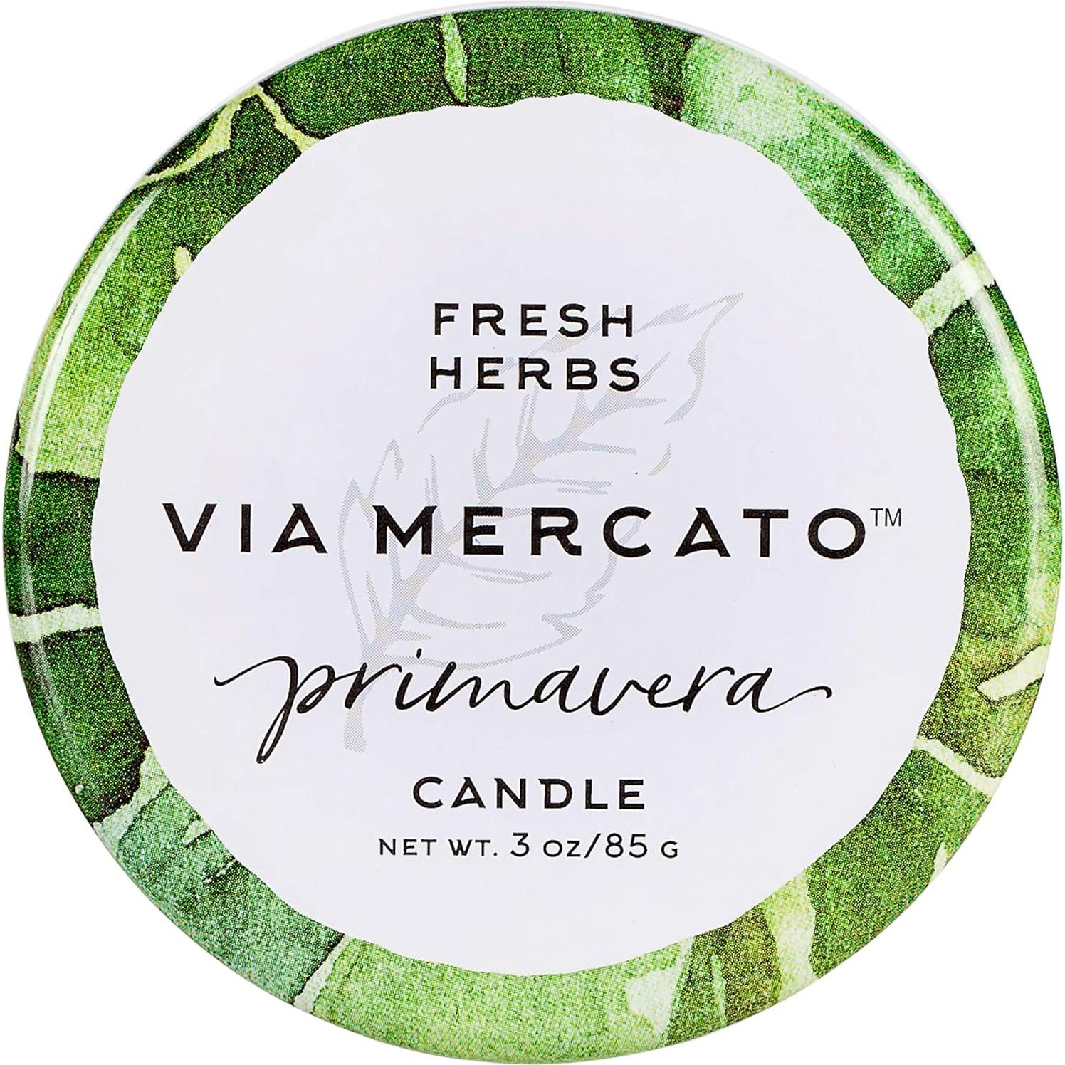 Mini Vela Primavera Via Mercato 85 Gr Hierbas Frescas