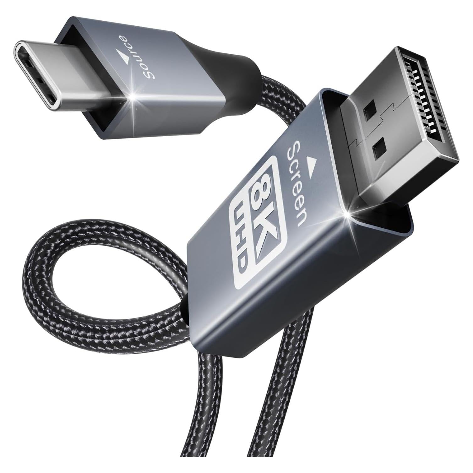 Cable USB-C a DisplayPort BENFEI 1.83m 4K@60Hz Compatible