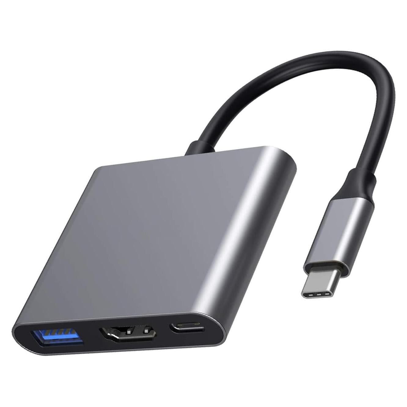 Adaptador USB C a HDMI 4K QINGLER con Carga Rápida 87W