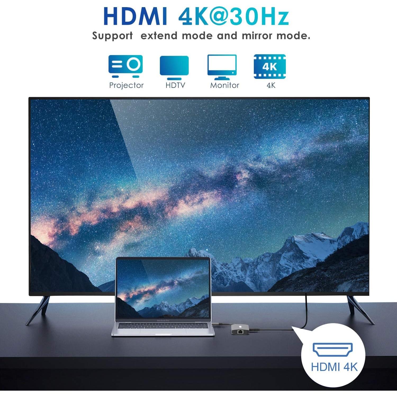 Hub USB-C MOKiN 9 en 1 para MacBook Pro/Air, 4K HDMI