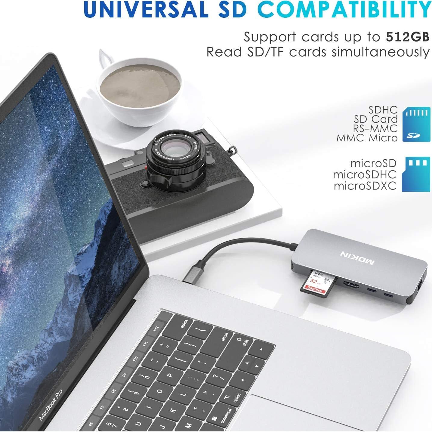 Hub USB-C MOKiN 9 en 1 para MacBook Pro/Air, 4K HDMI