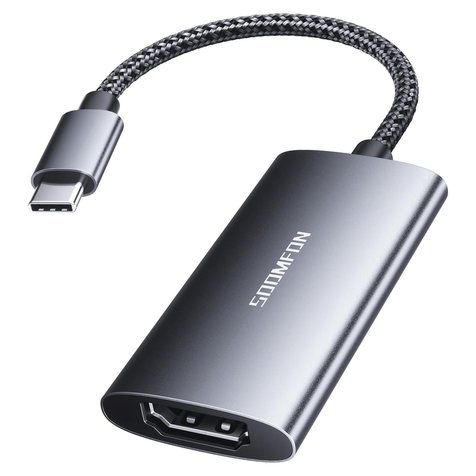 Adaptador USB C a HDMI SOOMFON 4K 120Hz Compatible PS5 Xbox