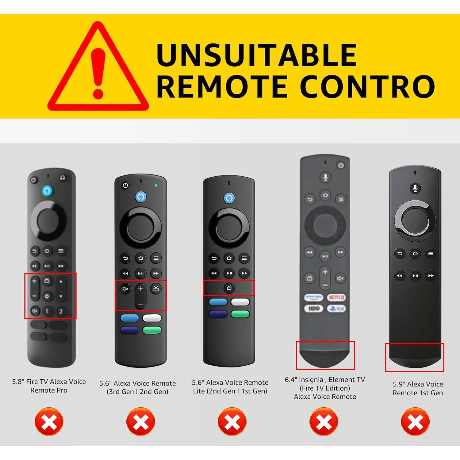 Funda de Silicona OneBom para Control Remoto Fire TV 4K Max