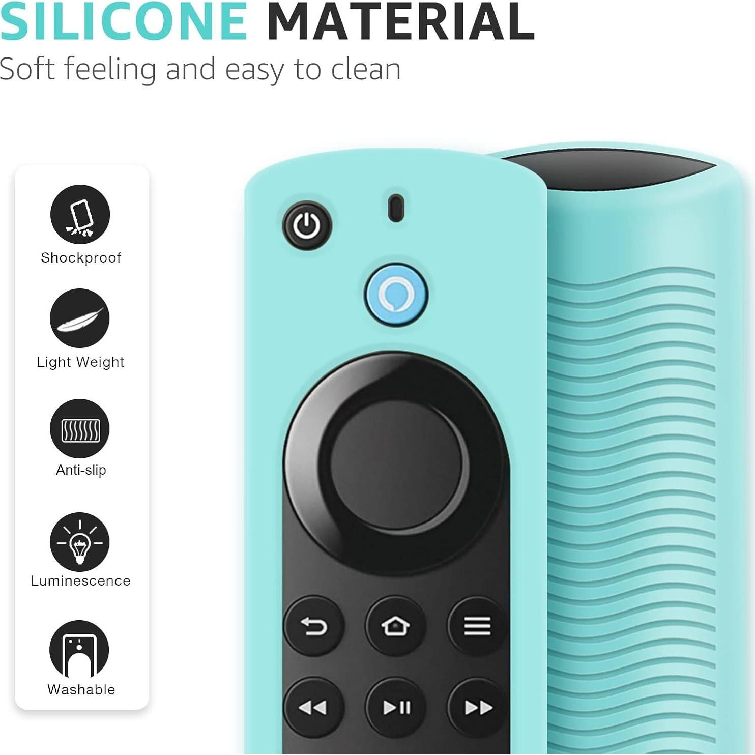 Funda de Control Remoto Silicona SOTATOO Brillo Azul Verde