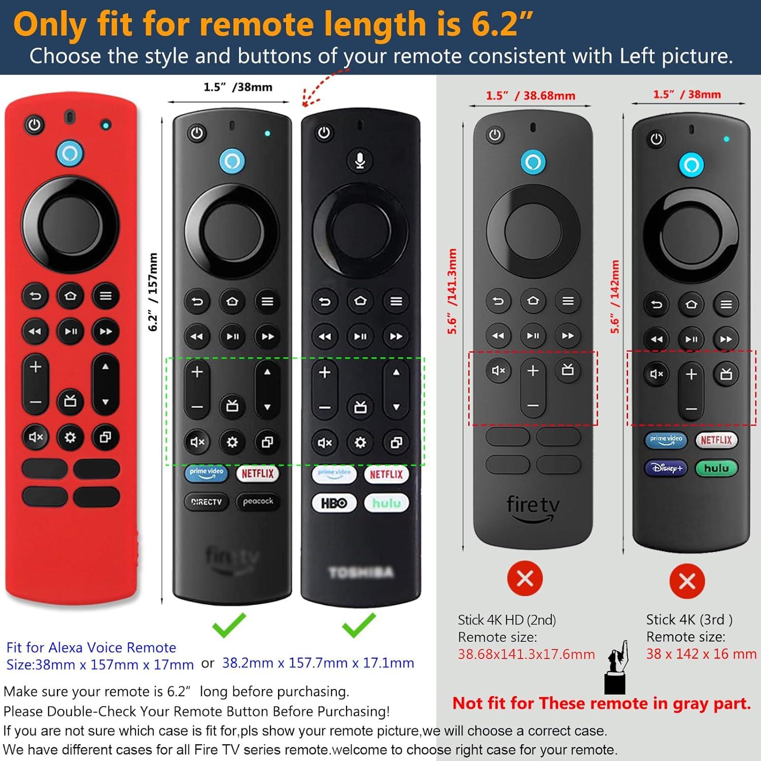 Funda de Silicona Pinowu para Control Remoto Fire TV Stick 4K