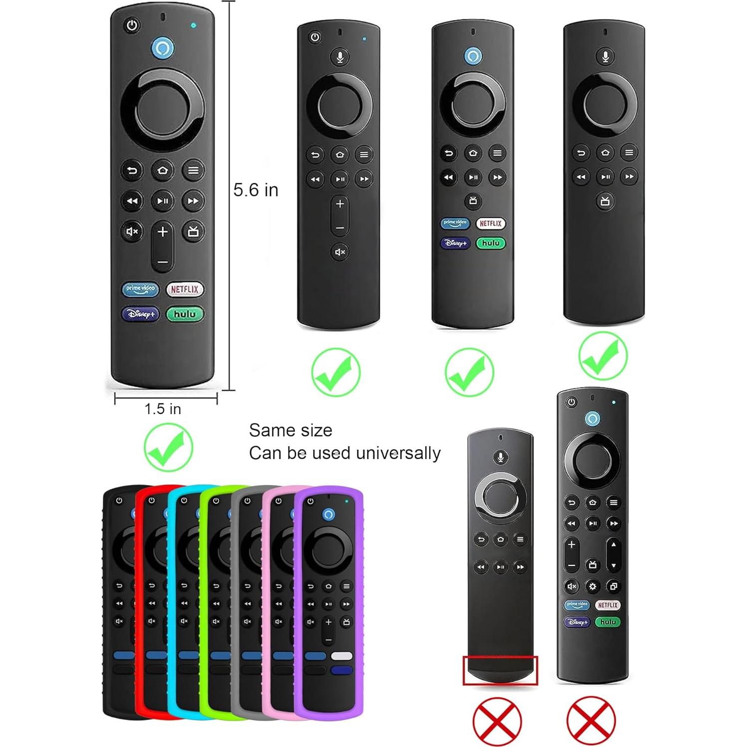 Funda Protectora para Control Remoto Fire TV Stick IRAINSUN - 3 Pack