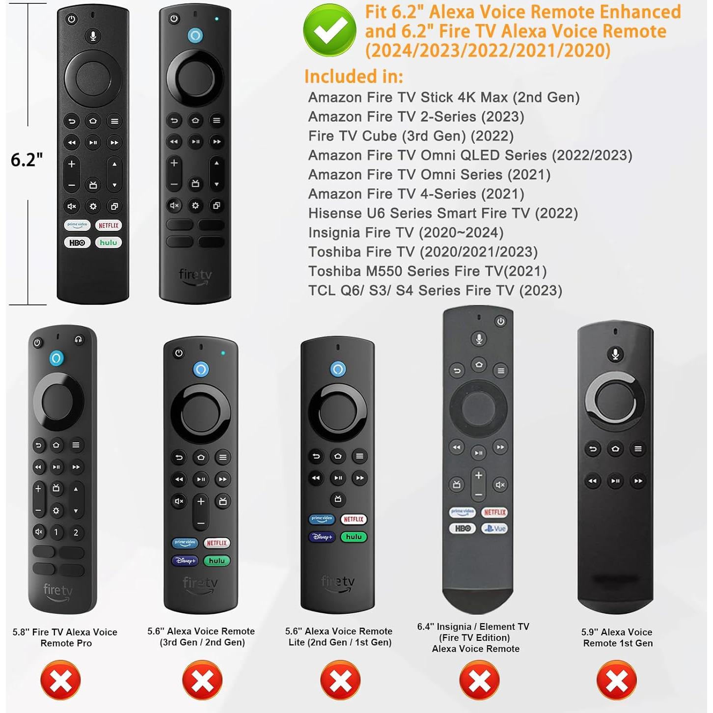 Funda de Silicona Fintie para Control Remoto Fire TV 4K Max