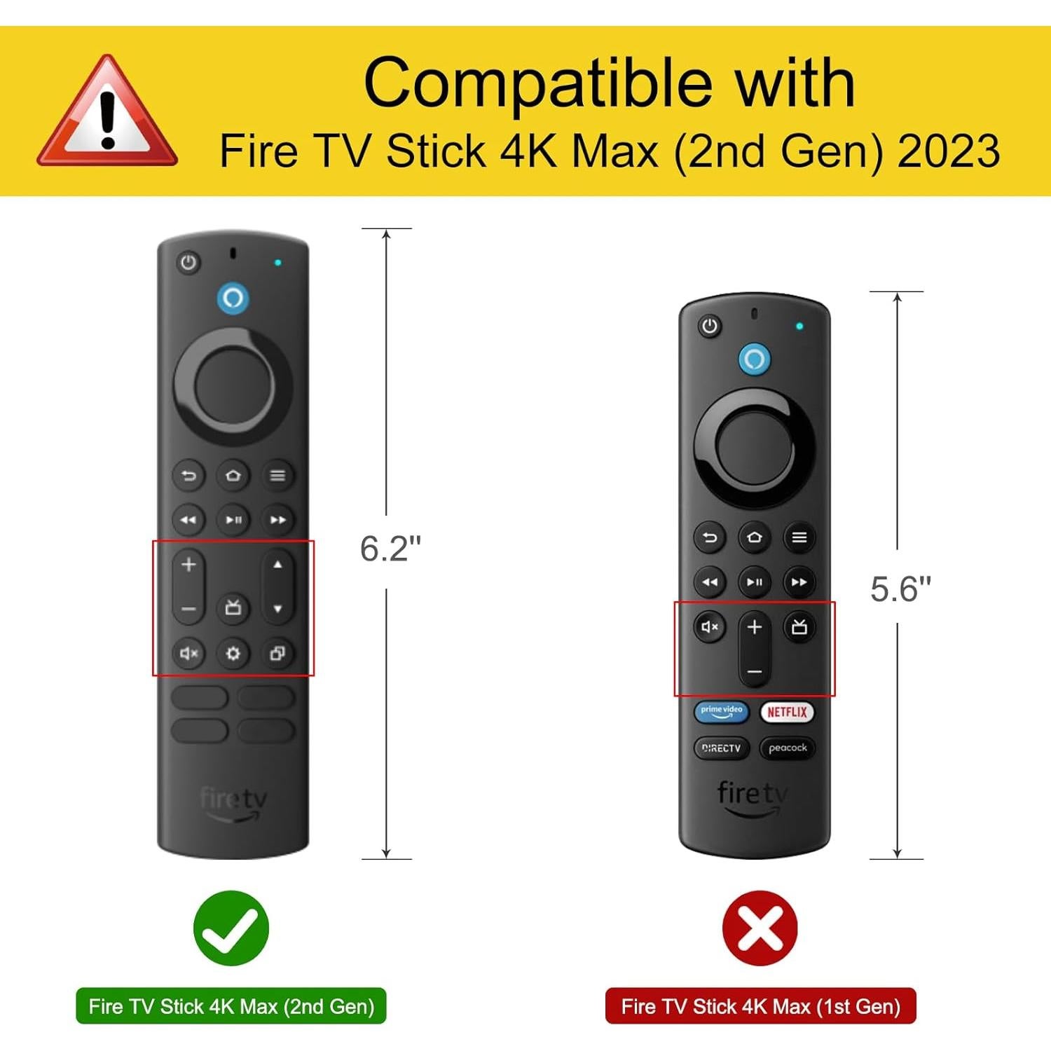 Funda de Silicona Fintie para Control Remoto Fire TV 4K Max