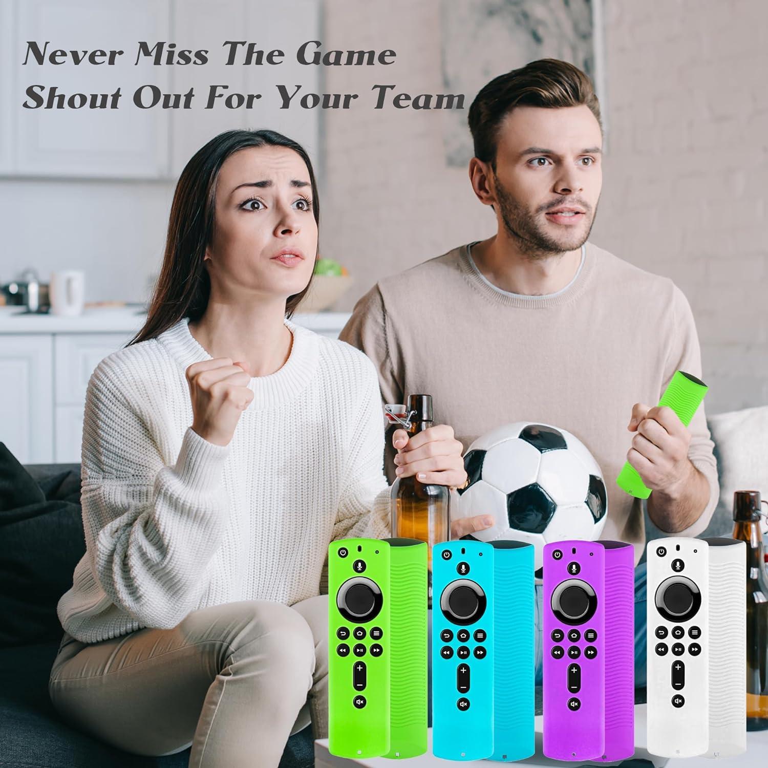 Funda de Silicona Azul Brillante para Control Remoto Firestick