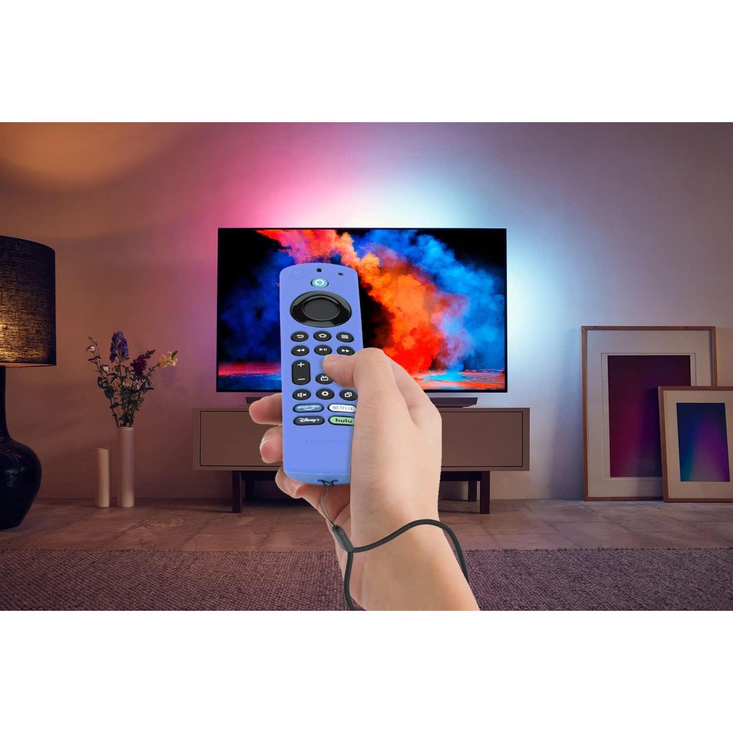 Funda de Silicona Brillante Azul para Control Remoto Toshiba/Insignia